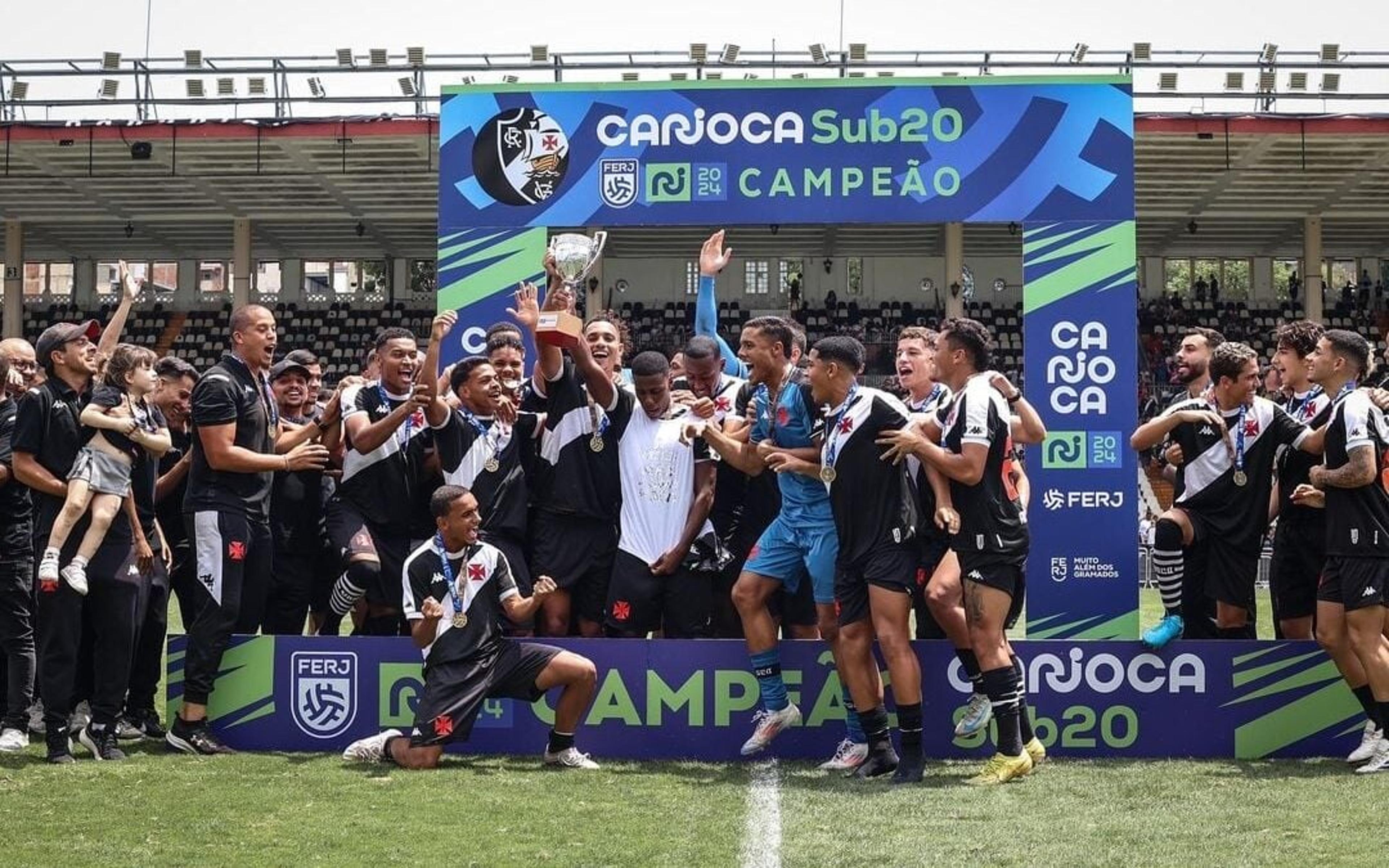 Vasco vence o Flamengo em São Januário e é bicampeão do Carioca Sub-20