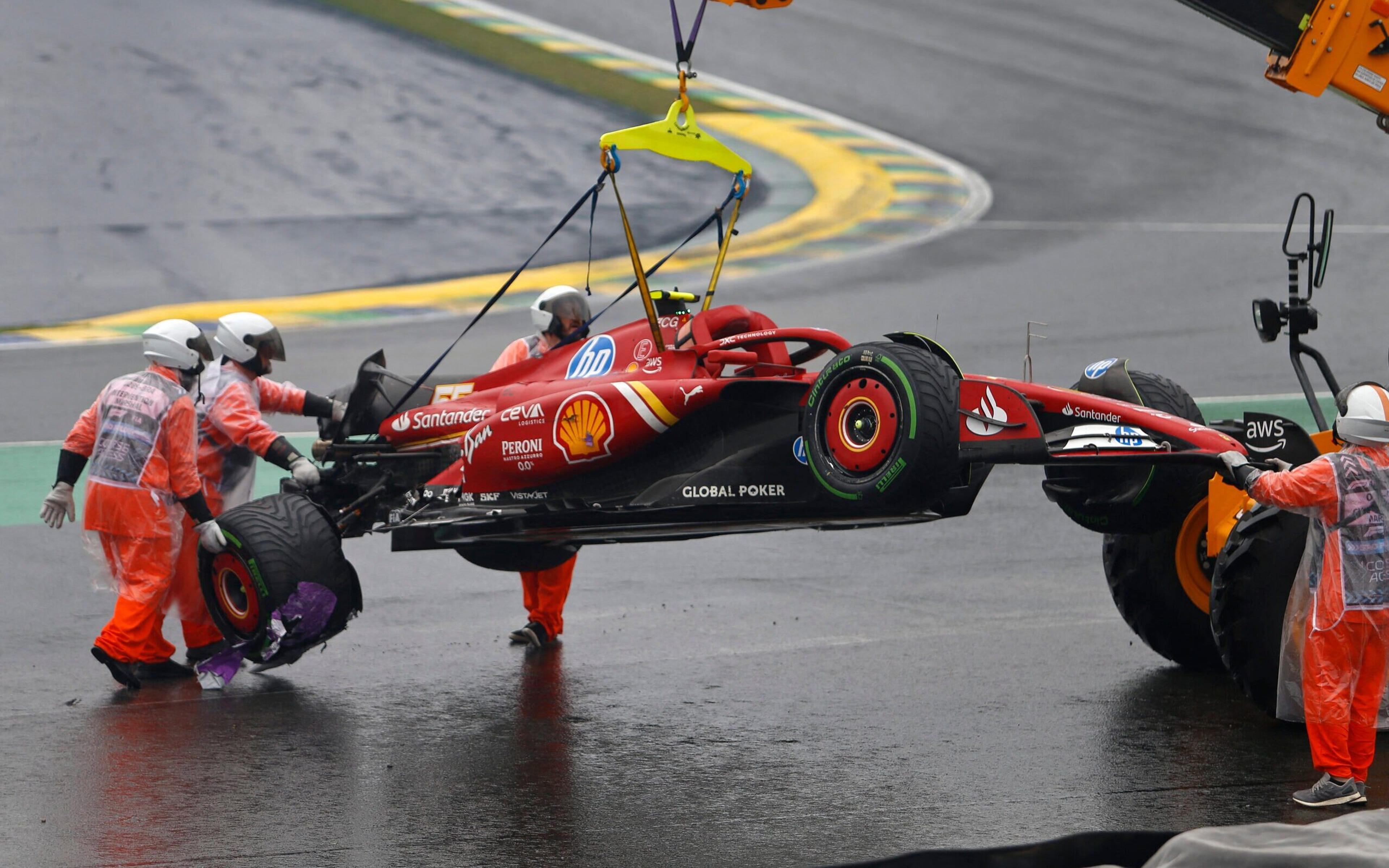 Classificação no GP de São Paulo, na F1, é marcada por vários acidentes