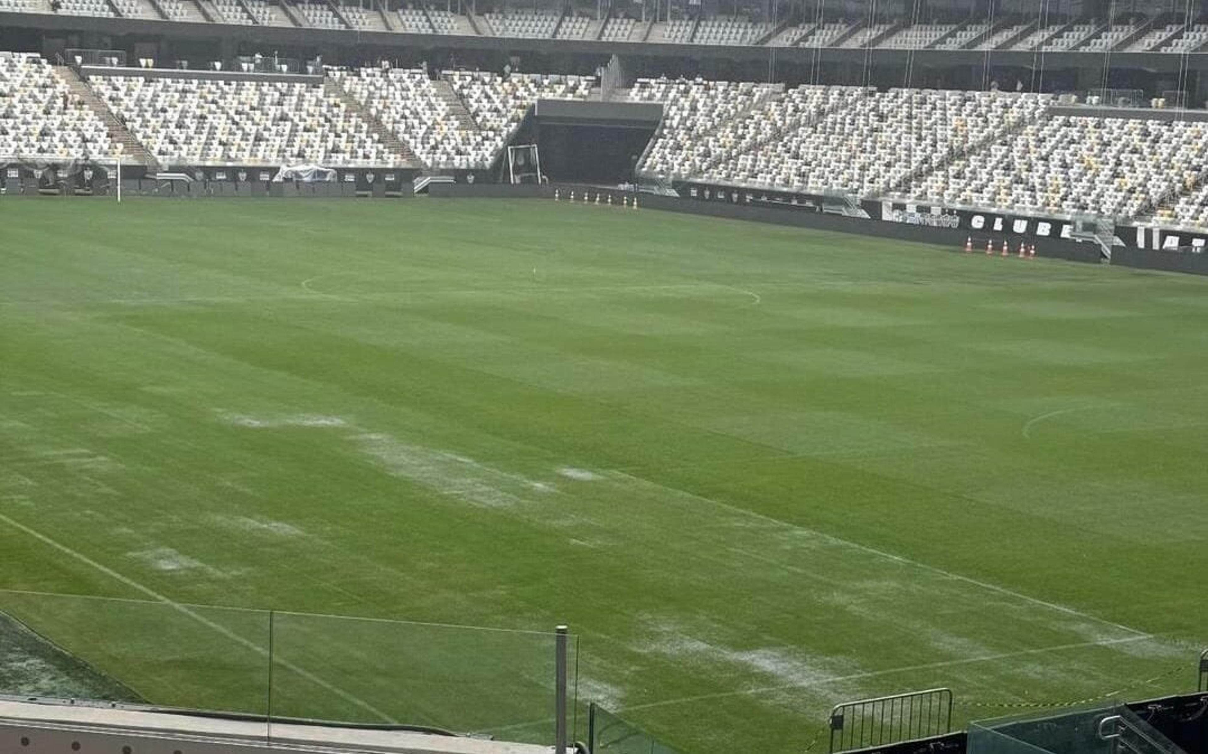 Como está o gramado da Arena MRV na véspera de Atlético-MG x Flamengo?