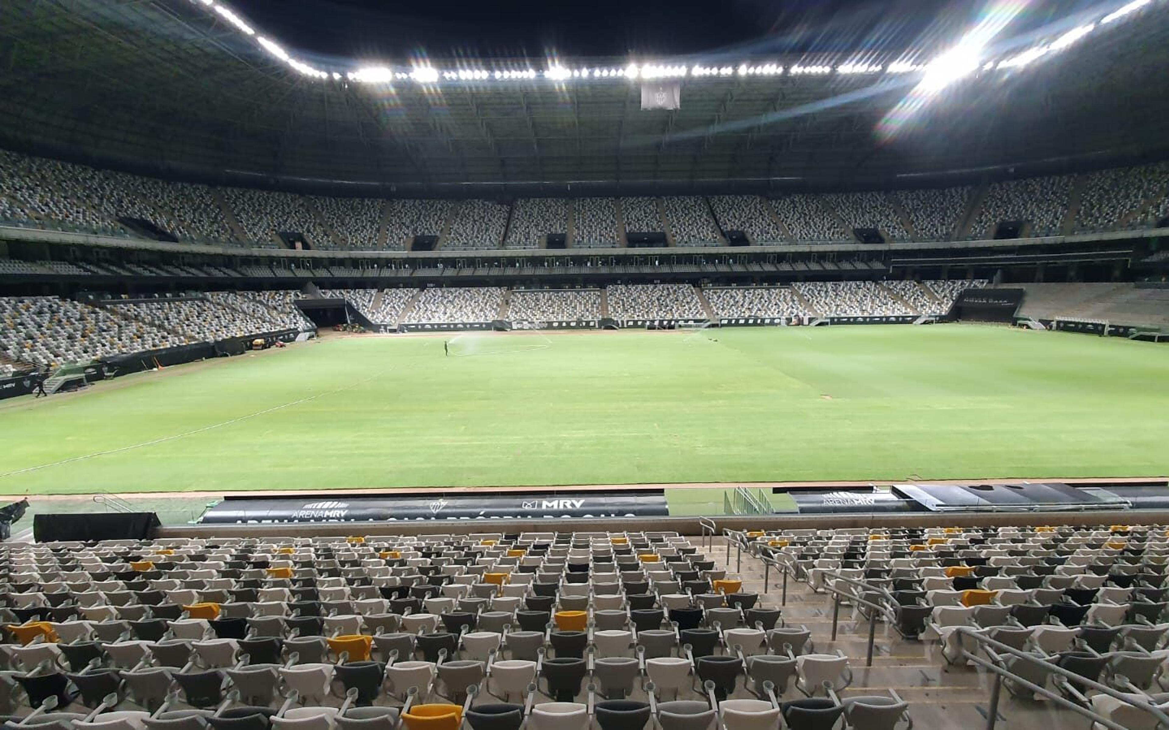 Atlético-MG x Flamengo: confira estado do gramado da Arena MRV