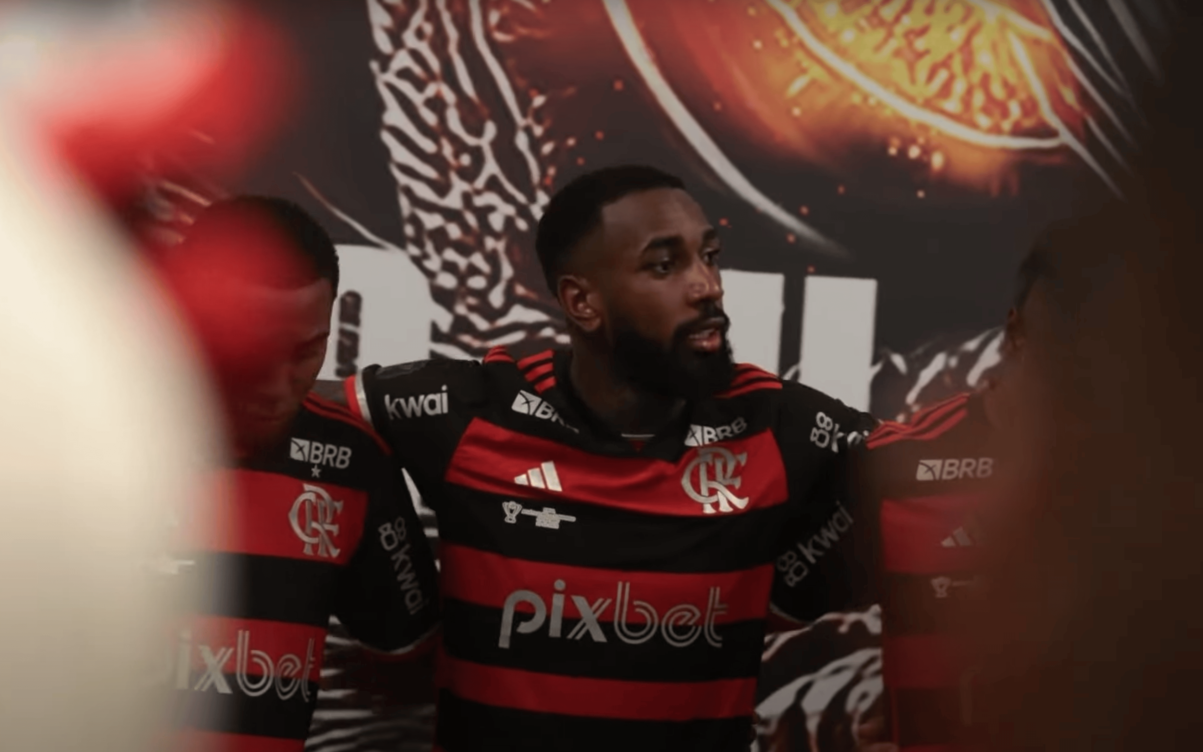 Gerson fez discurso forte antes da final contra o Atlético-MG: ‘Hoje não tem herói’