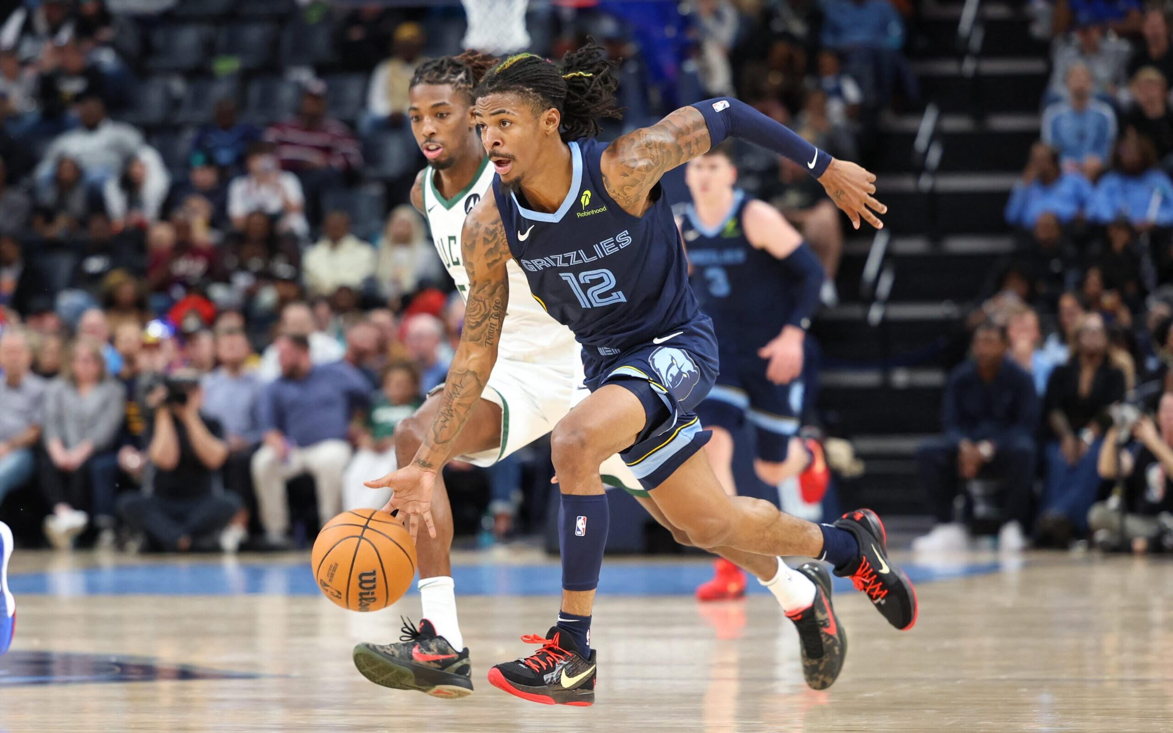 Ja Morant faz jogada extraordinária em vitória do Grizzlies contra Bucks