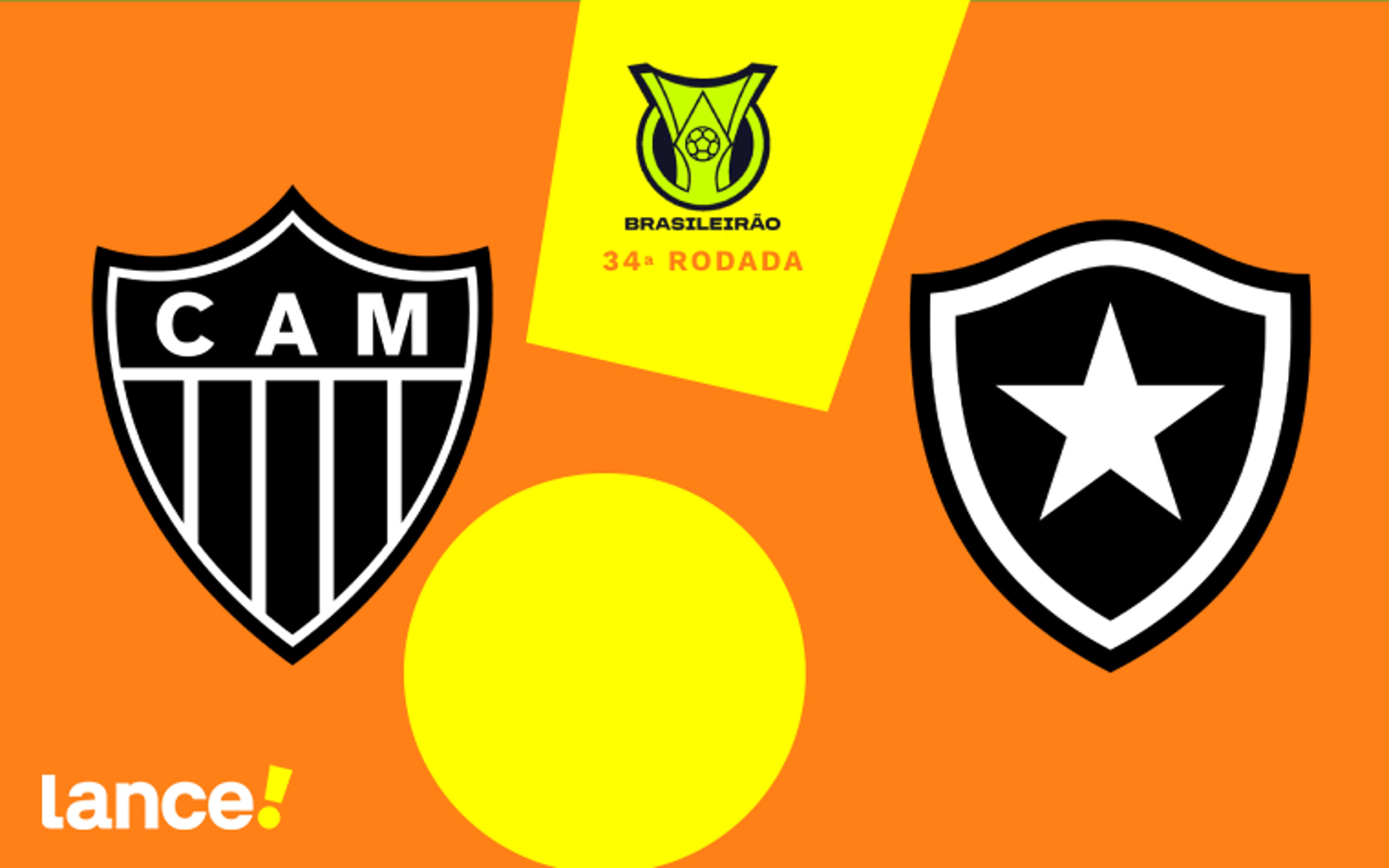 Atlético-MG x Botafogo: onde assistir ao vivo, horário e escalações do jogo pelo Brasileirão