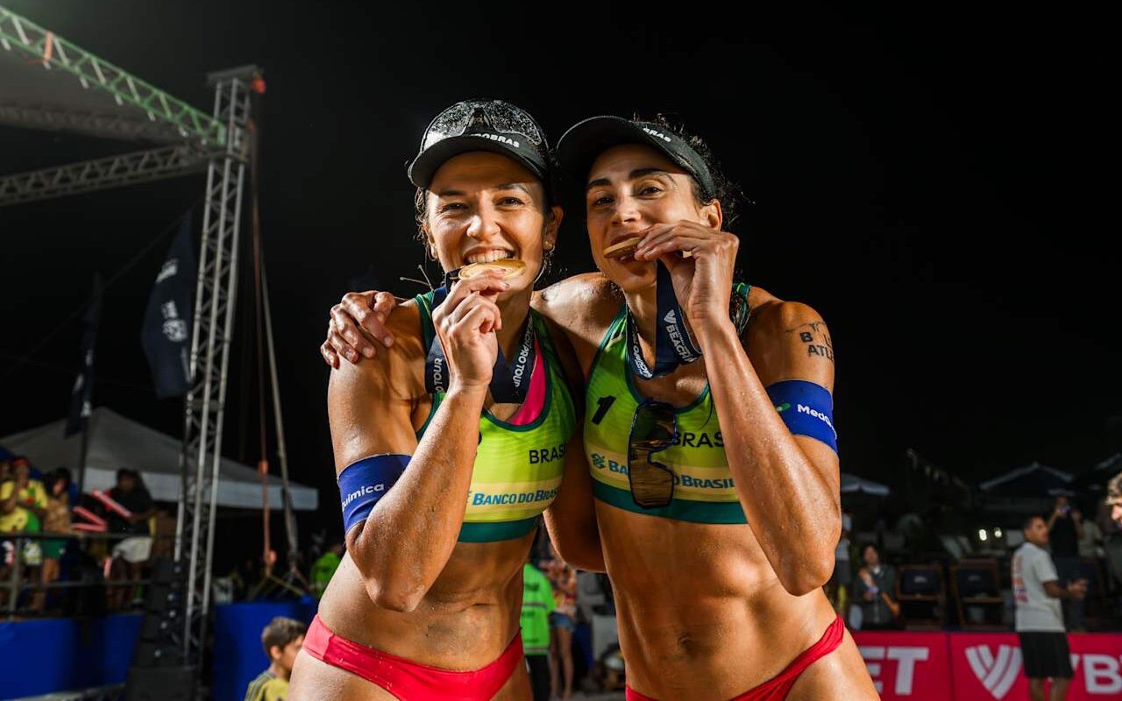 Bárbara e Carol conquistam título em Copacabana em ritmo de despedida