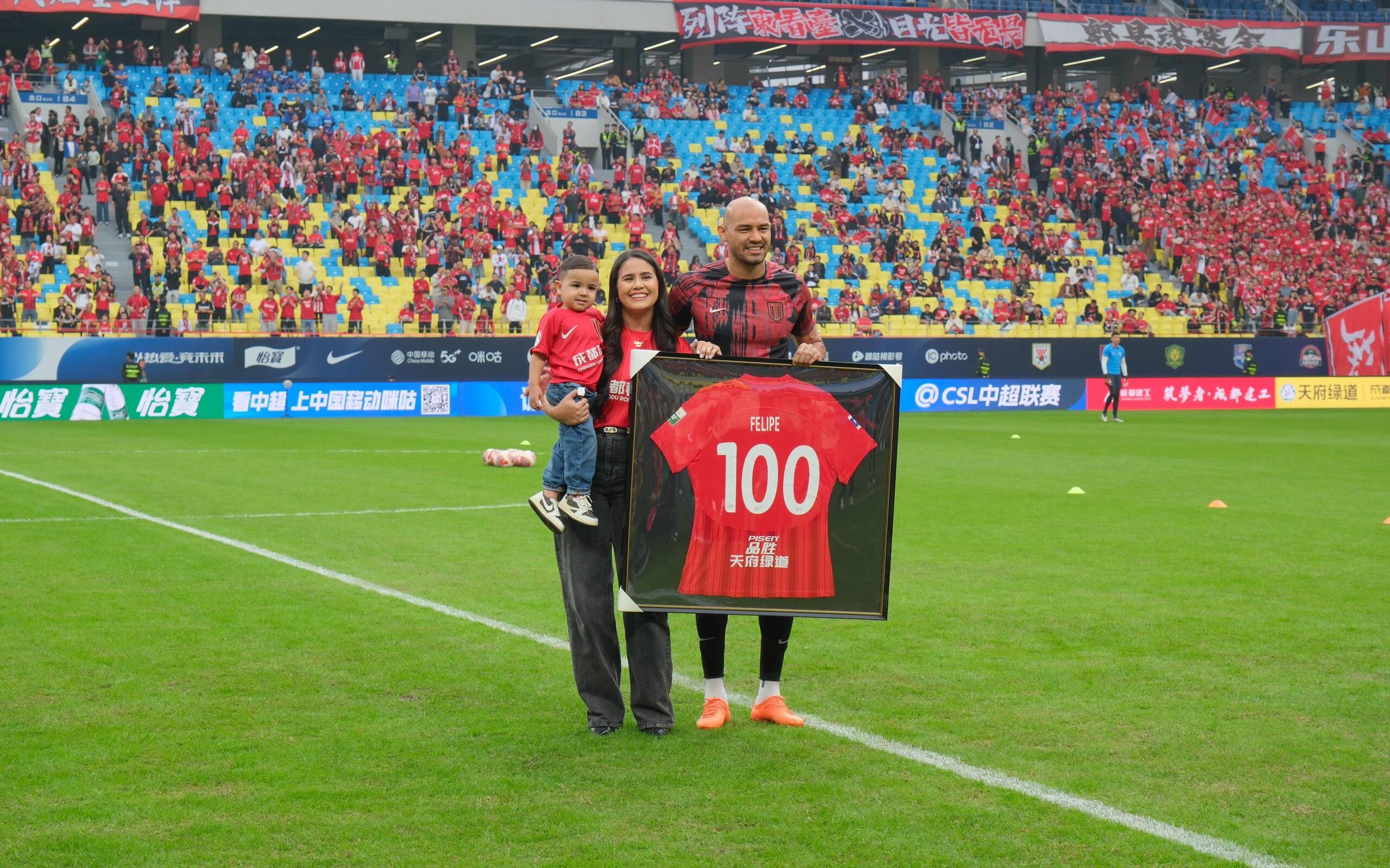 Ex-Bragantino comemora 100 jogos por time chinês e vaga na Champions da Ásia