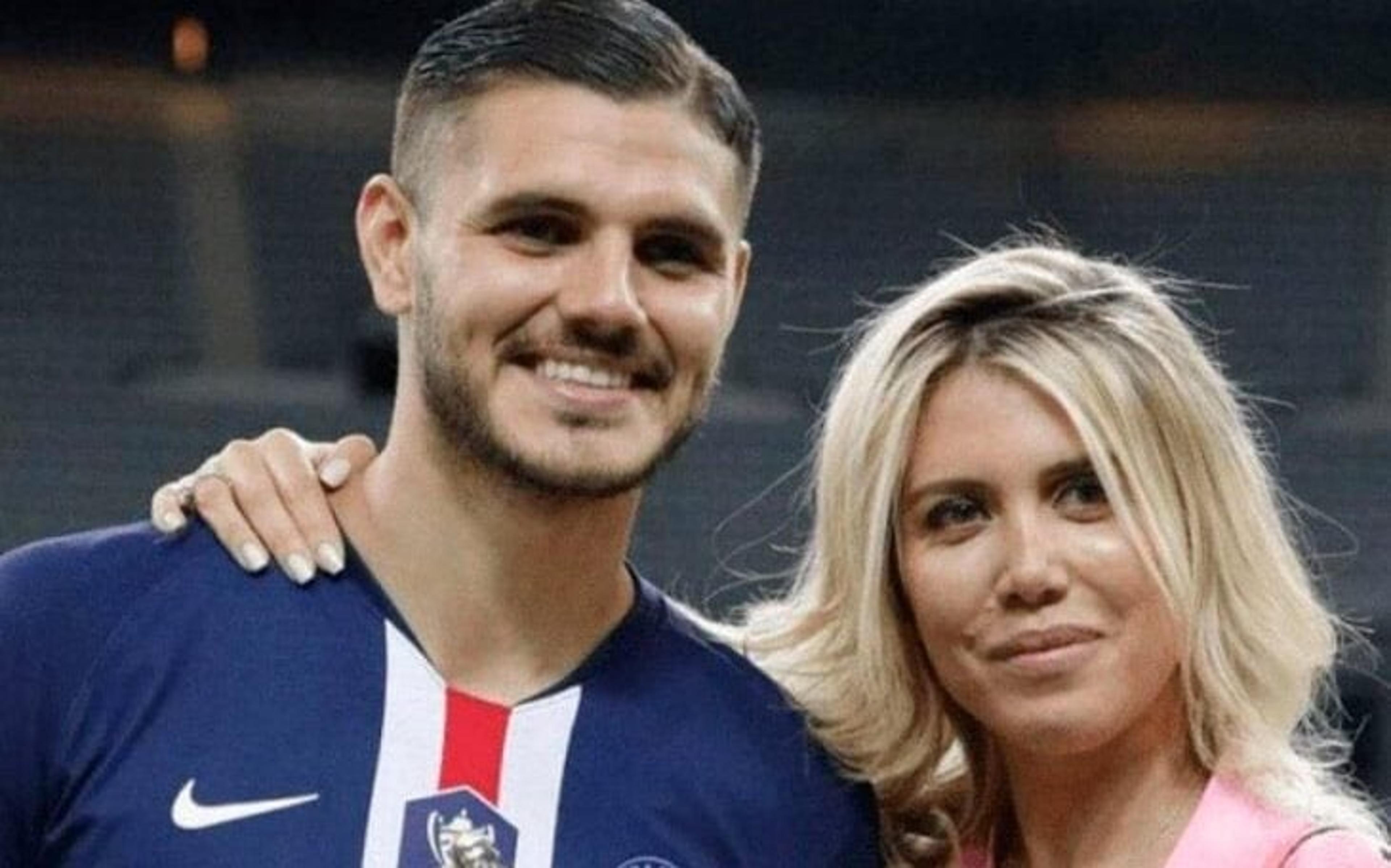 Icardi expulsa Wanda Nara de casa, e empresária denuncia jogador por violência