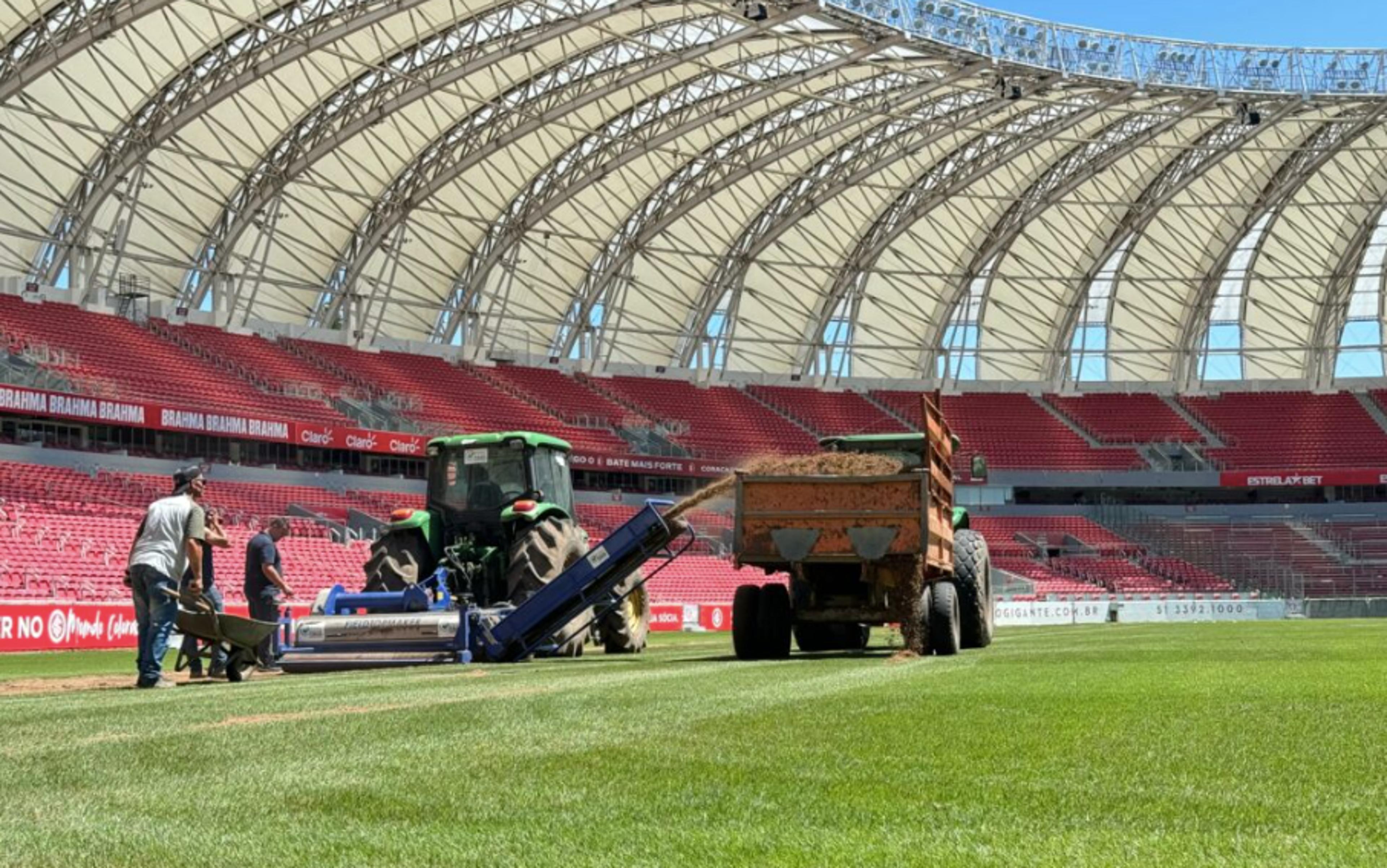 Beira-Rio inicia troca de gramado visando próxima temporada