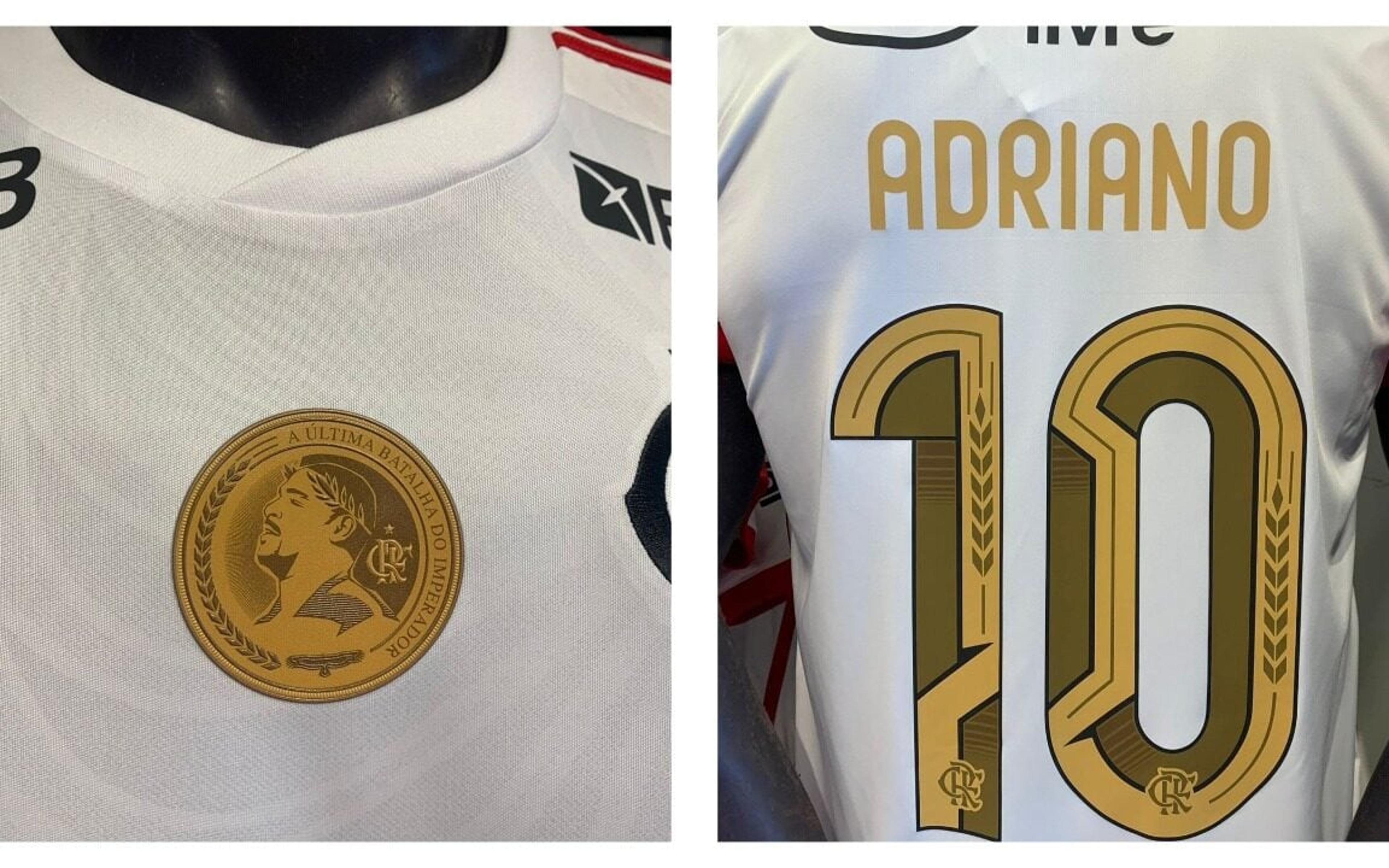 Veja os detalhes da camisa que Adriano Imperador usará em jogo de despedida