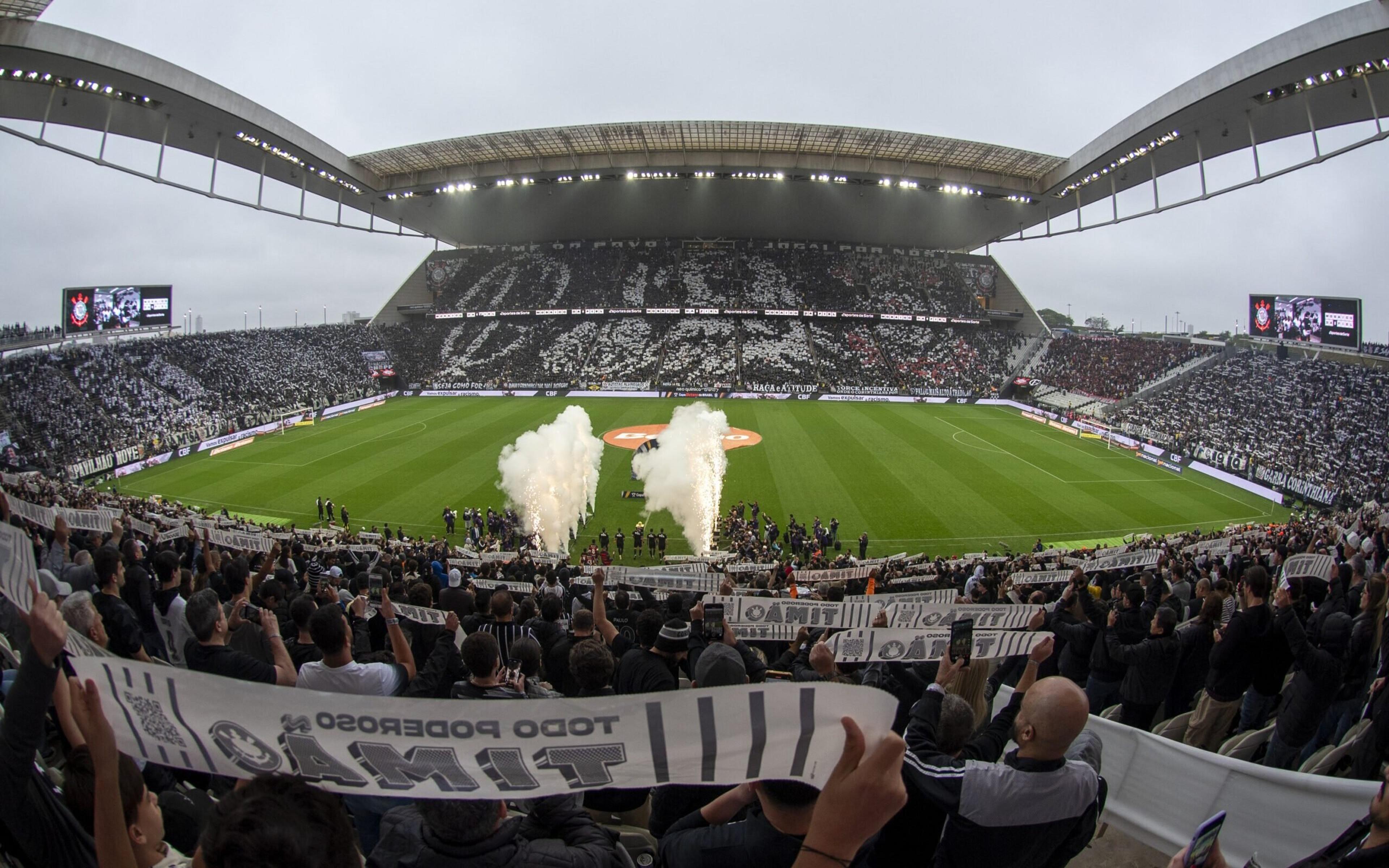 Jogadores elegem estádio do Corinthians como o mais difícil de jogar no Brasil; veja Top-3