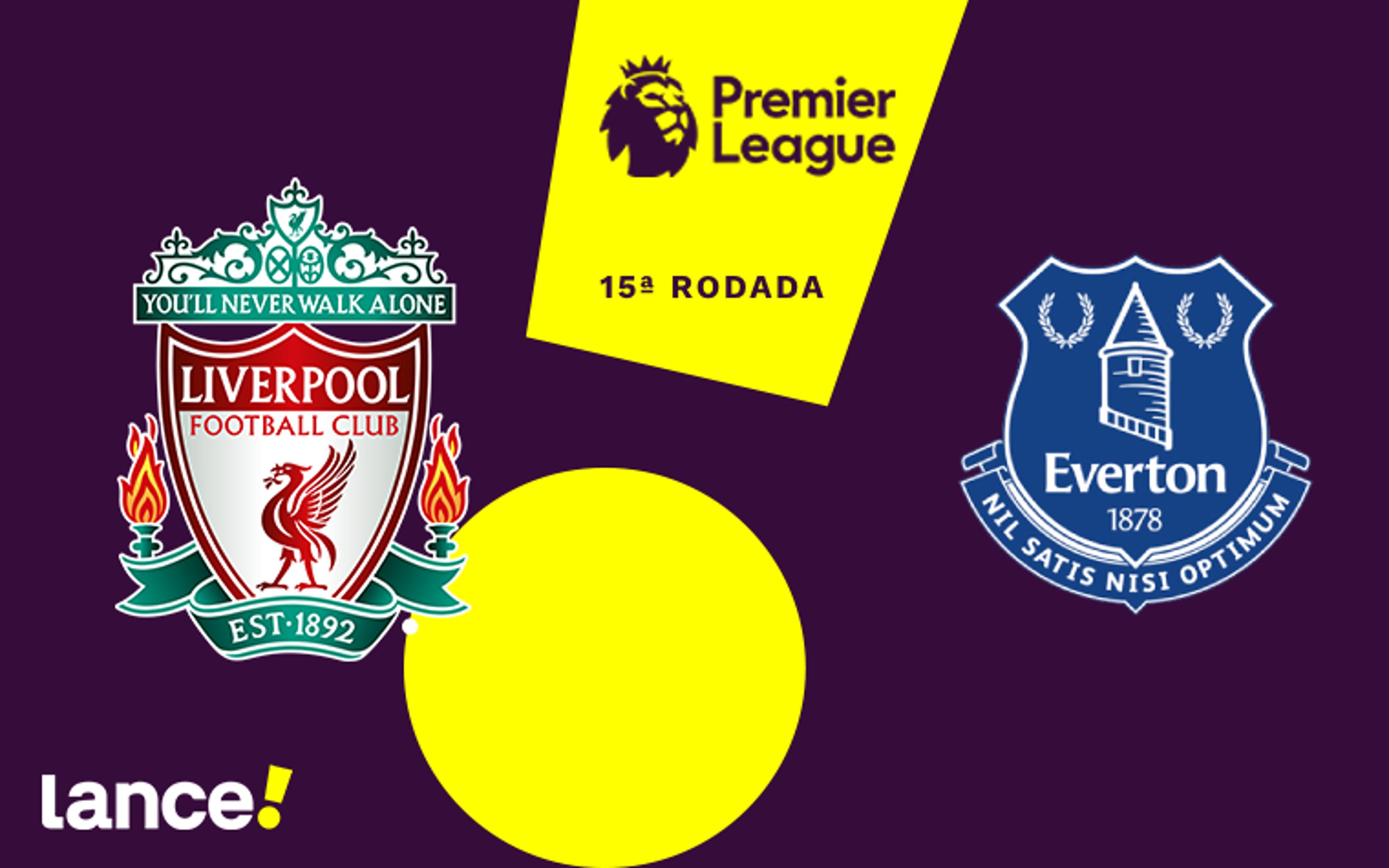 Everton x Liverpool: onde assistir ao vivo, horário, escalações e estatísticas