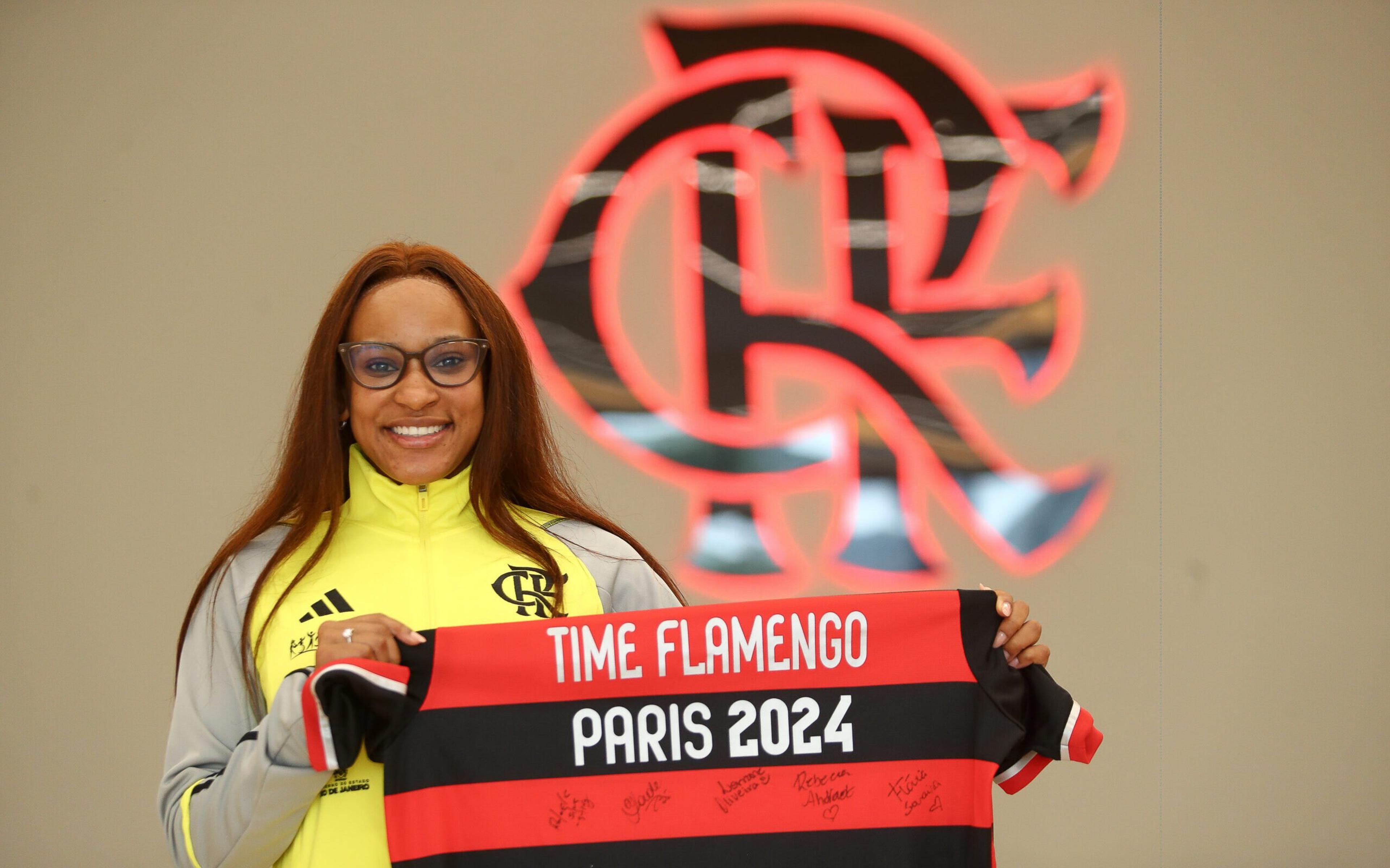 Rebeca Andrade revela por que renovou com Flamengo: ‘Almejo mais realizações’