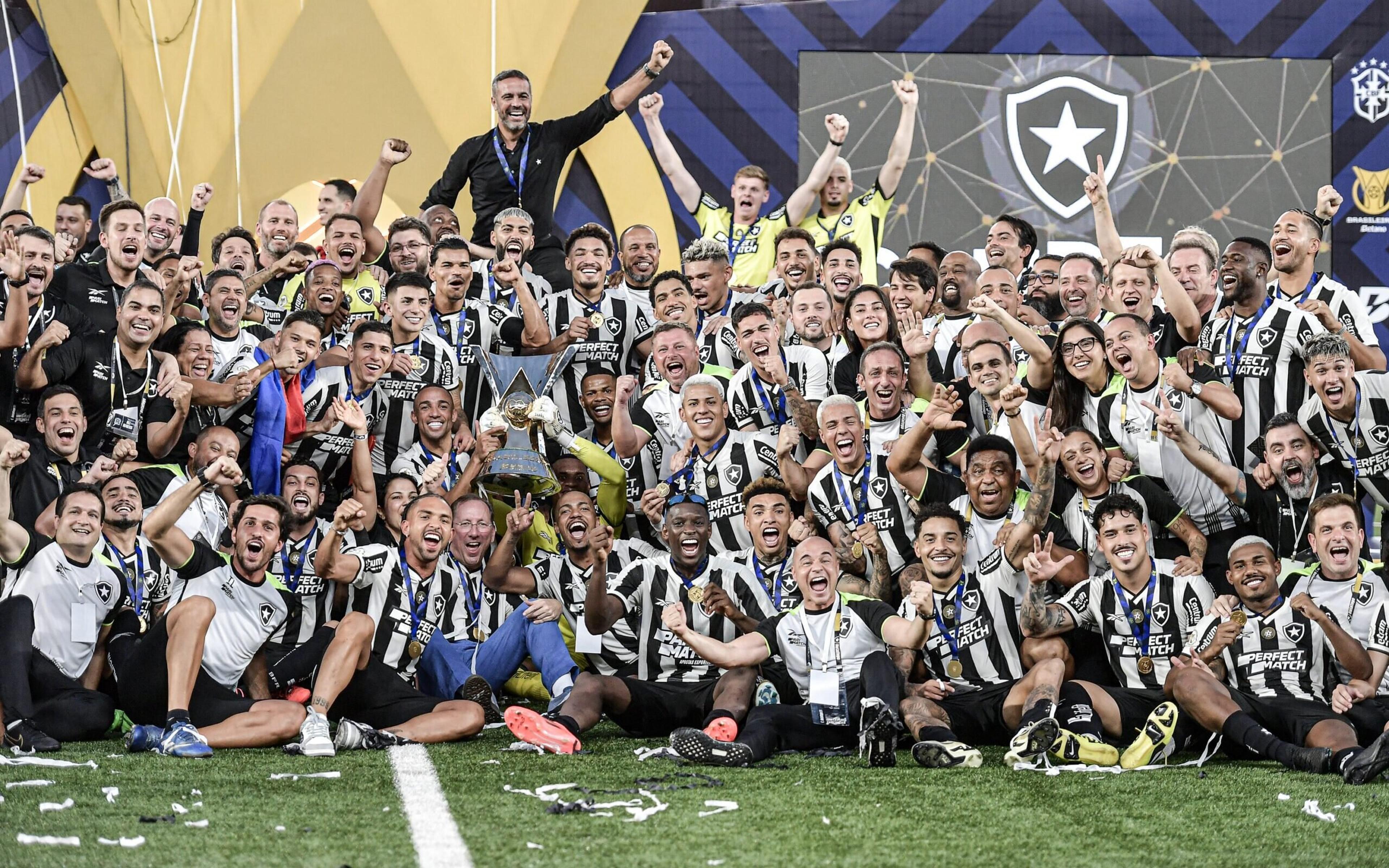 Título do Botafogo teve maior pontuação da história do clube no Brasileirão