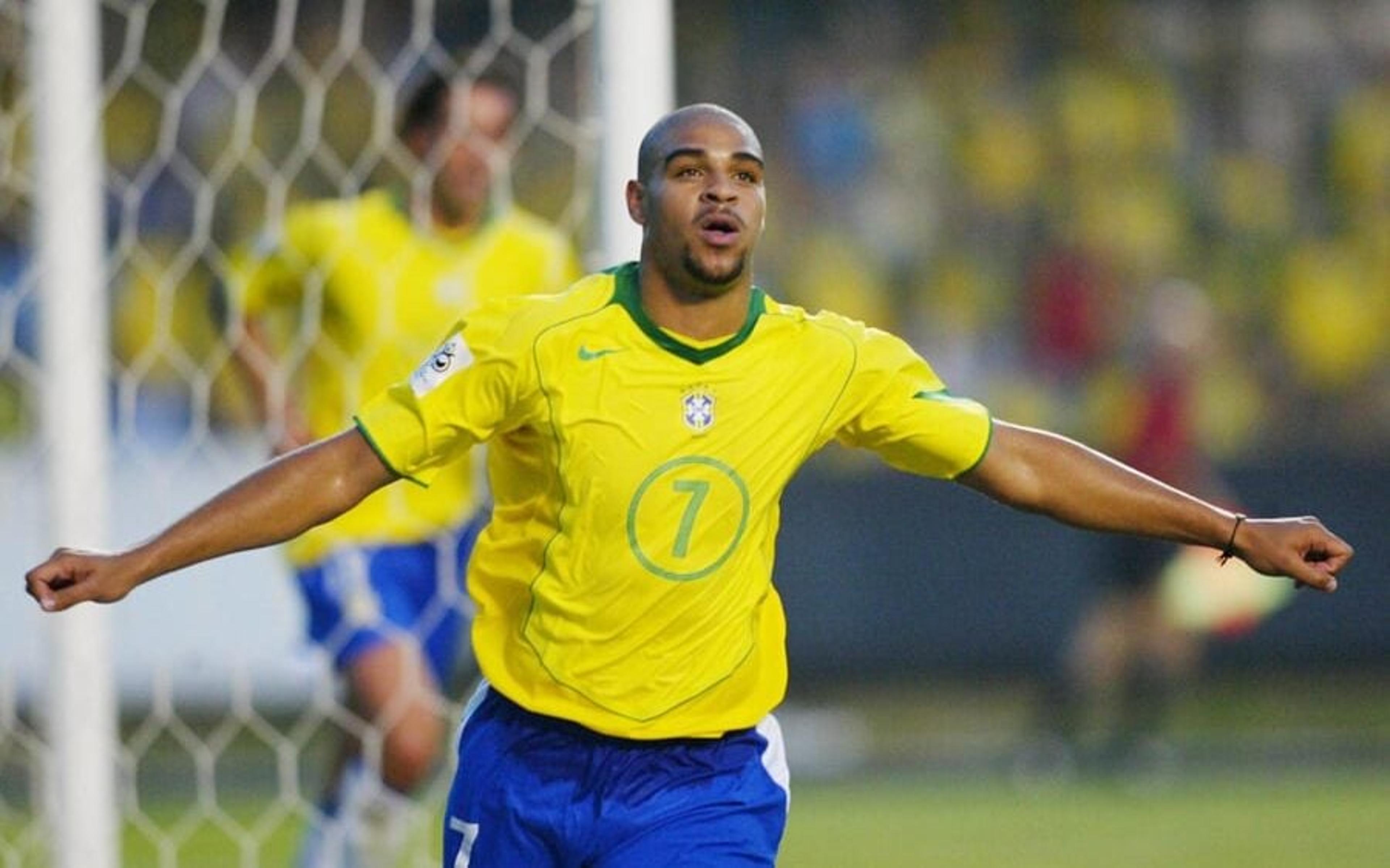 Qual a posição de Adriano Imperador no ranking de artilharia da Seleção Brasileira?