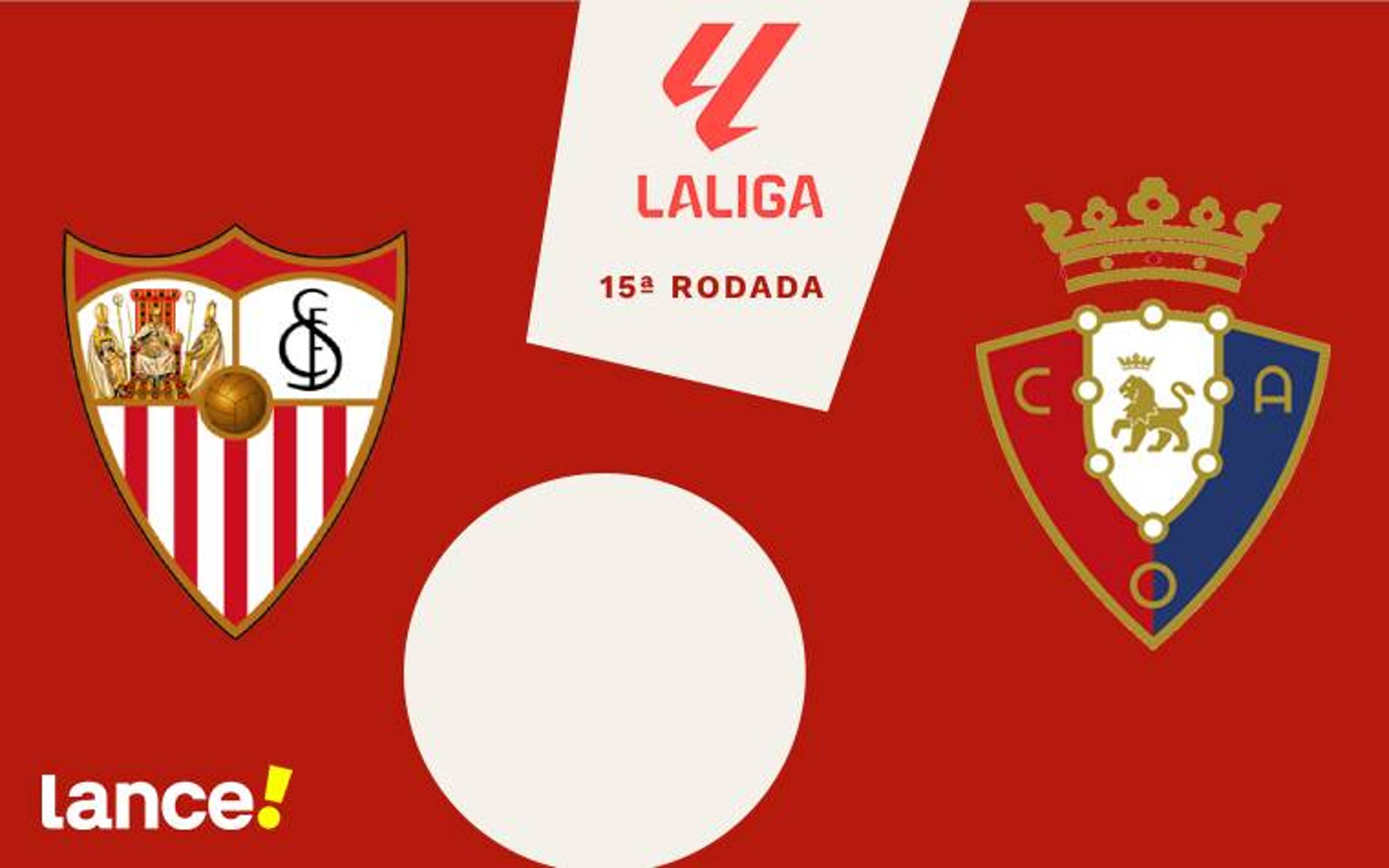 Sevilla x Osasuna : onde assistir, horário e escalações pela La Liga