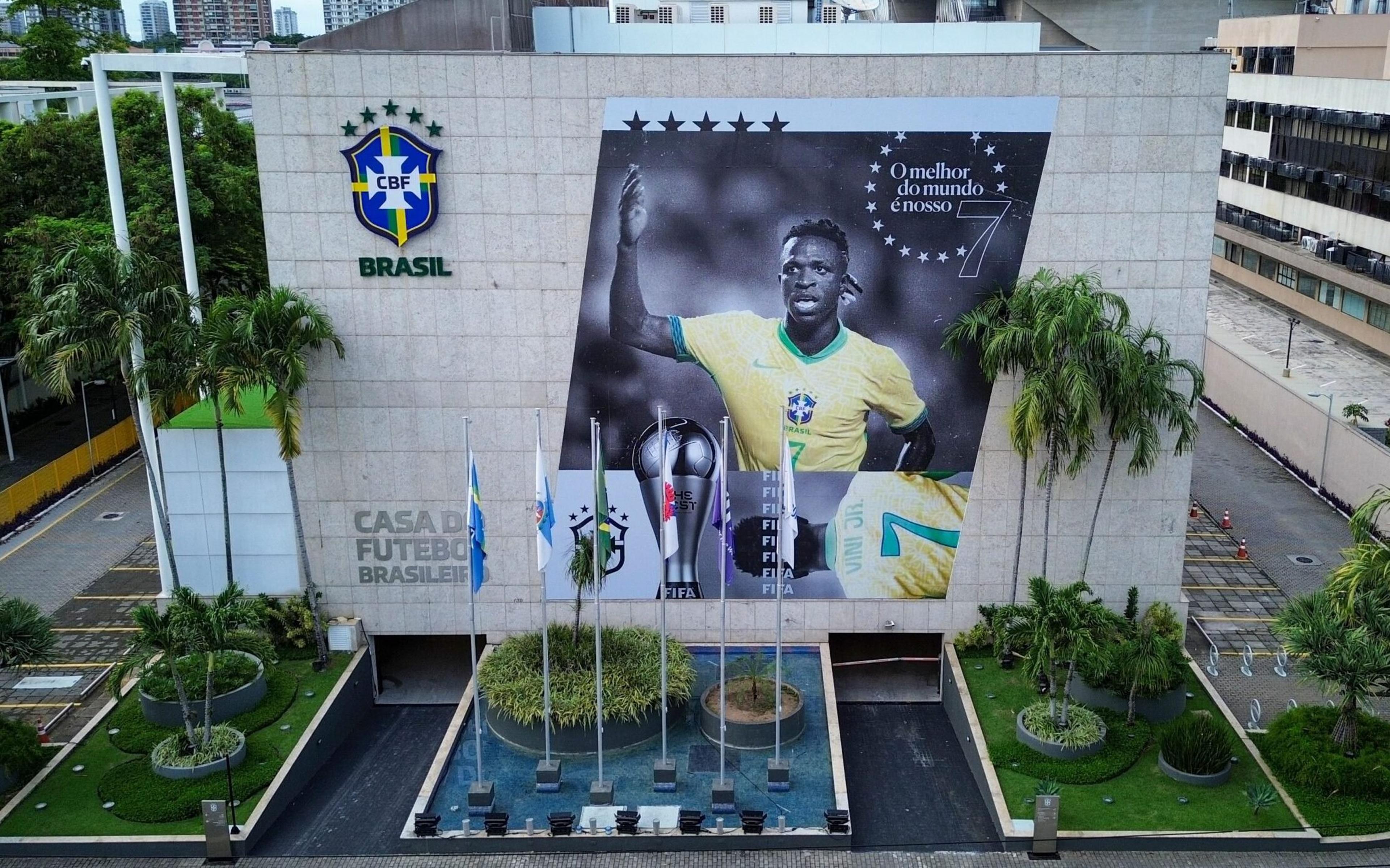 Melhor do Mundo, Vini Jr. ganha homenagem na fachada da sede da CBF