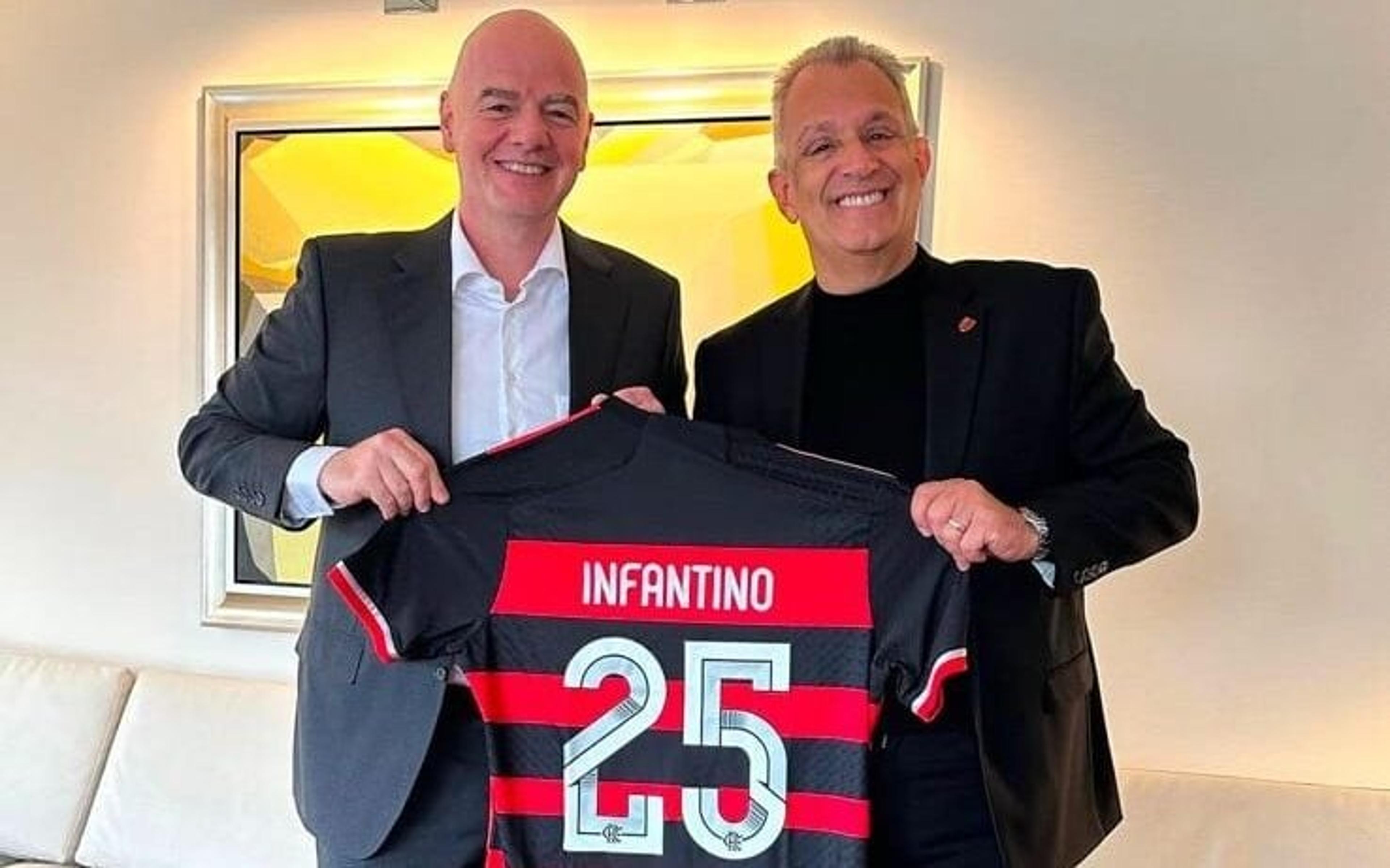 BAP, do Flamengo, se reúne com Gianni Infantino, presidente da FIFA