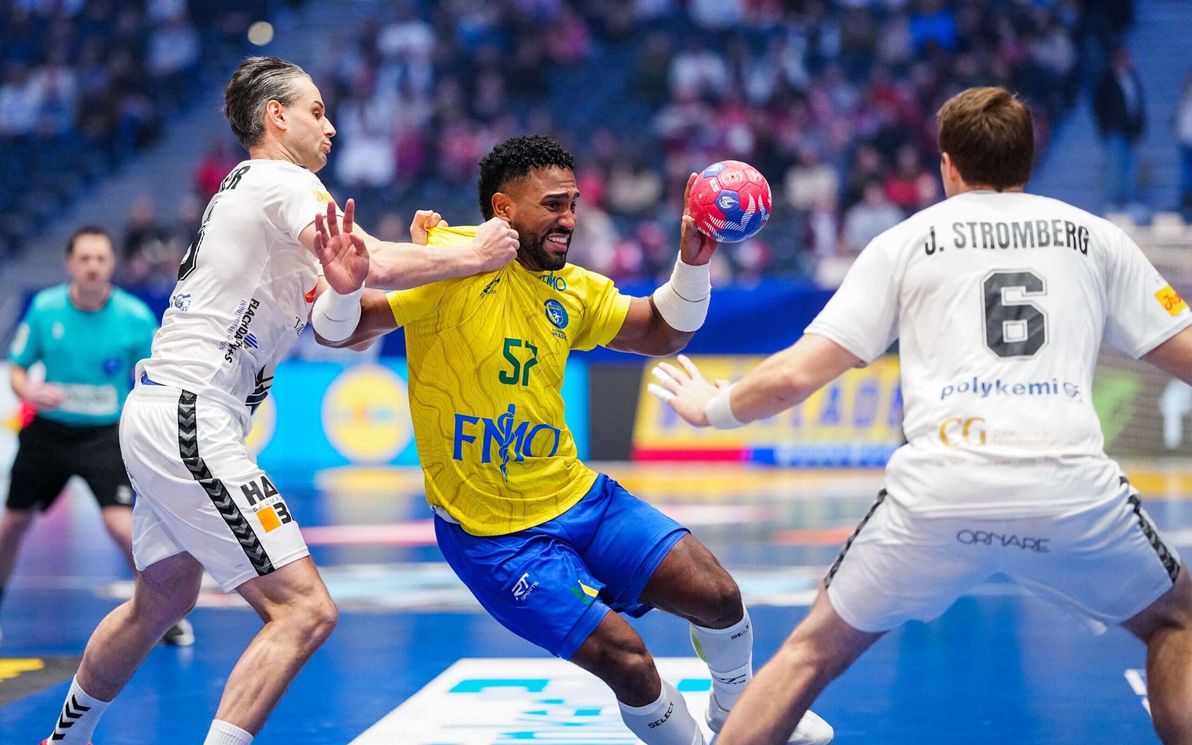 Seleção Brasileira masculina de handebol supera EUA e segue no Mundial