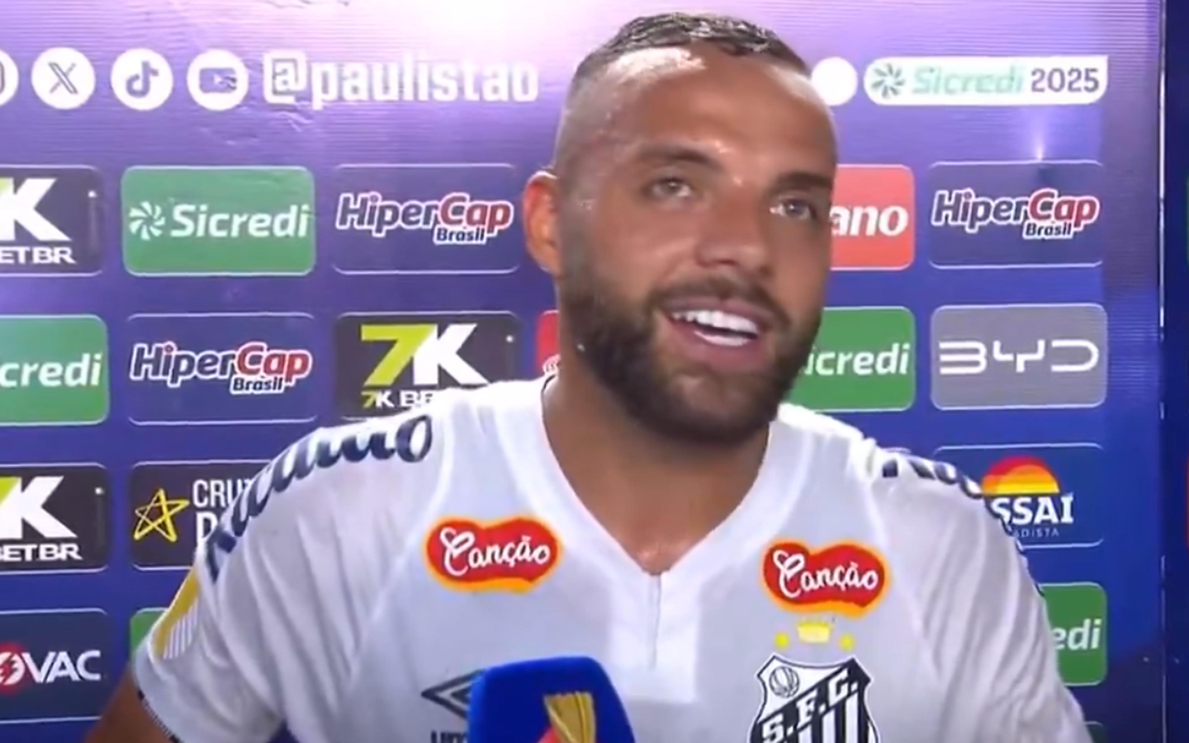 Guilherme, do Santos, explica suposta comemoração sobre vinda de Neymar