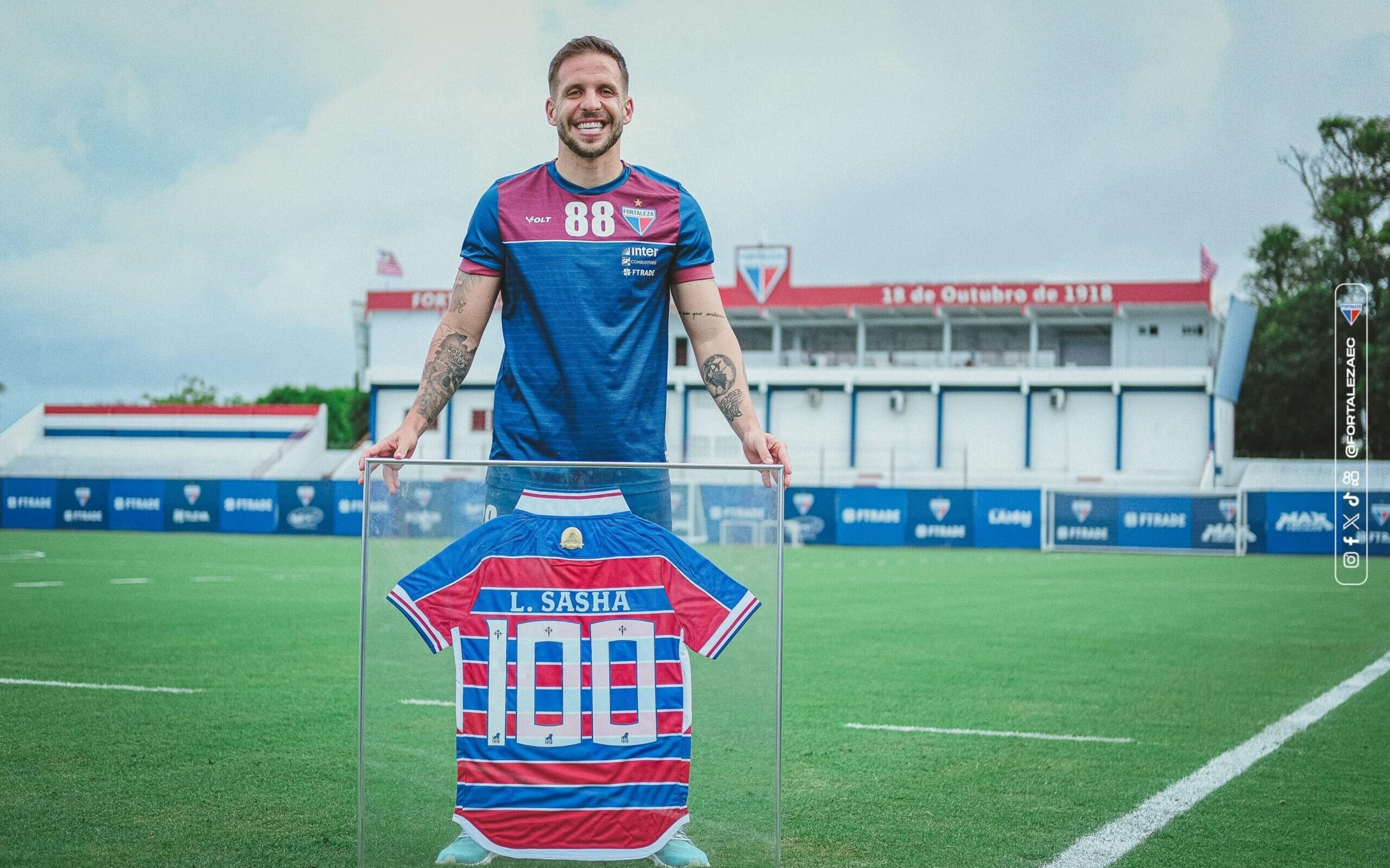 Volante Lucas Sasha alcança 100 jogos pelo Fortaleza e celebra: “Motivo de muito orgulho”