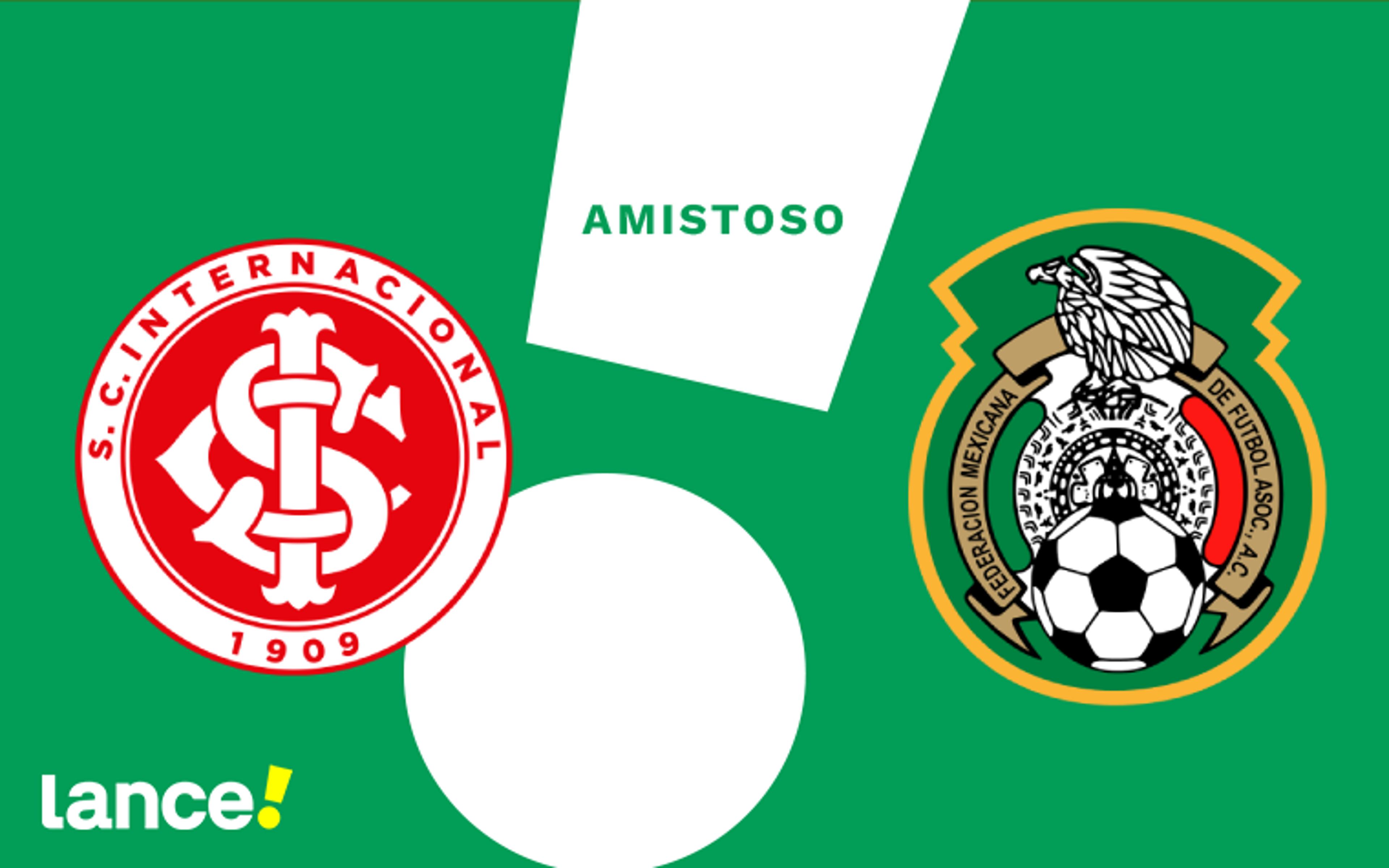 Internacional x México: onde assistir, horário e prováveis escalações do amistoso