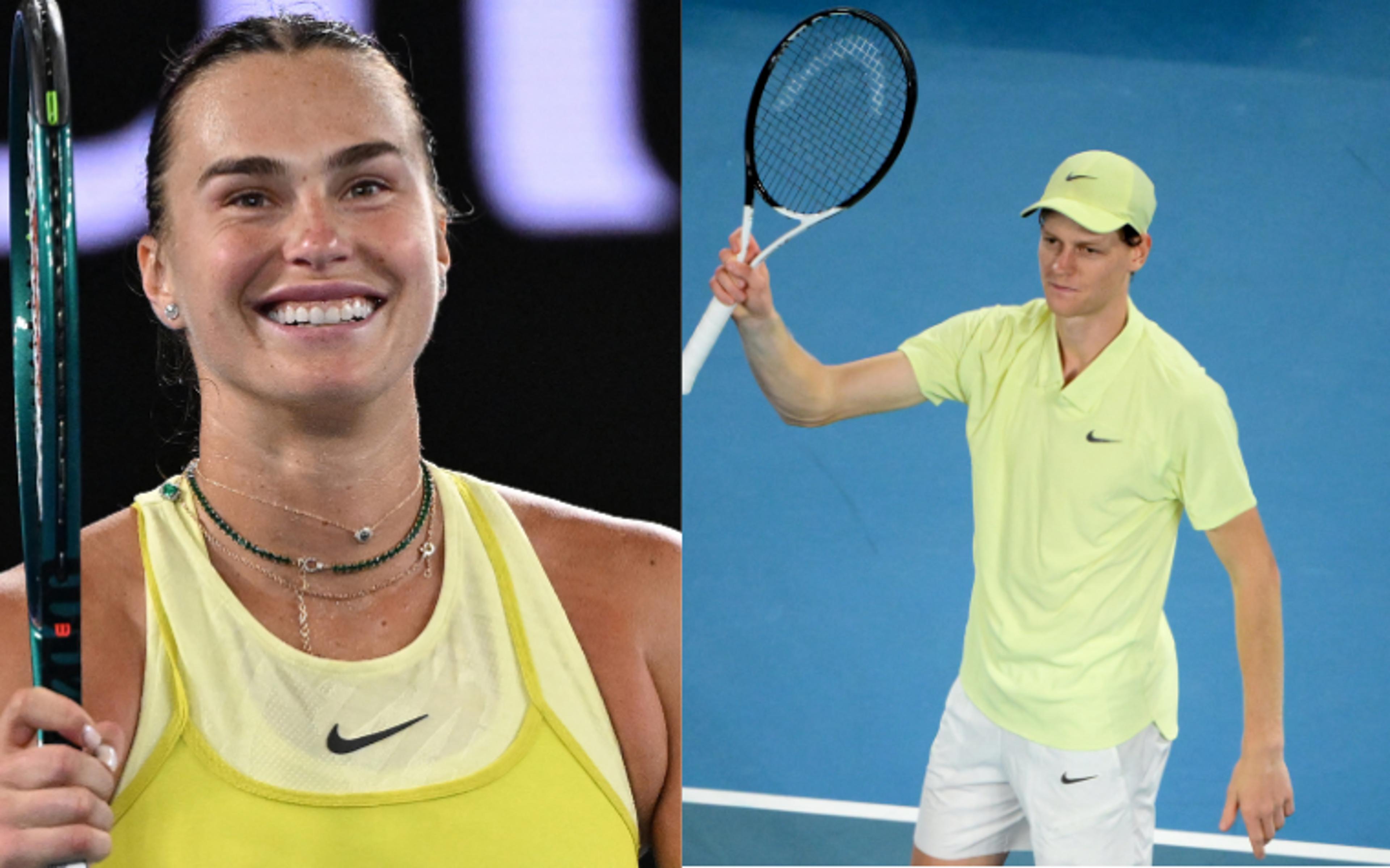 Comentarista da ESPN coloca Sabalenka e Sinner como favoritos do Australian Open