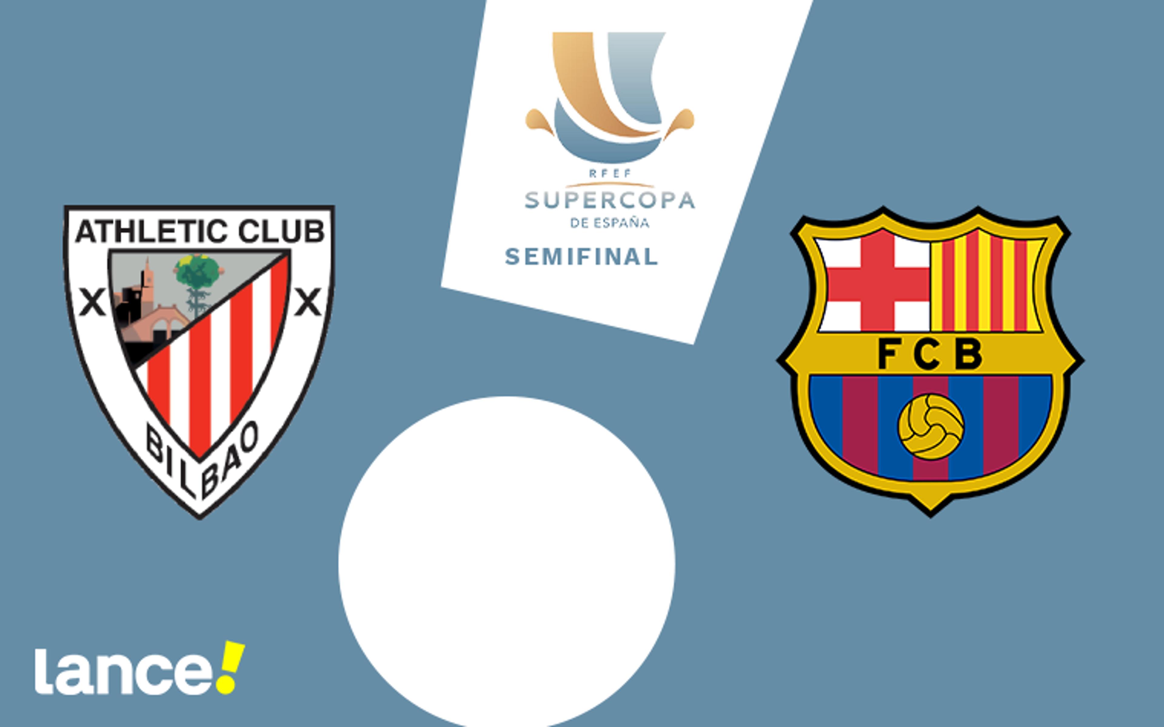 Athletic Bilbao x Barcelona: onde assistir, horário e escalações do jogo pela Supercopa da Espanha