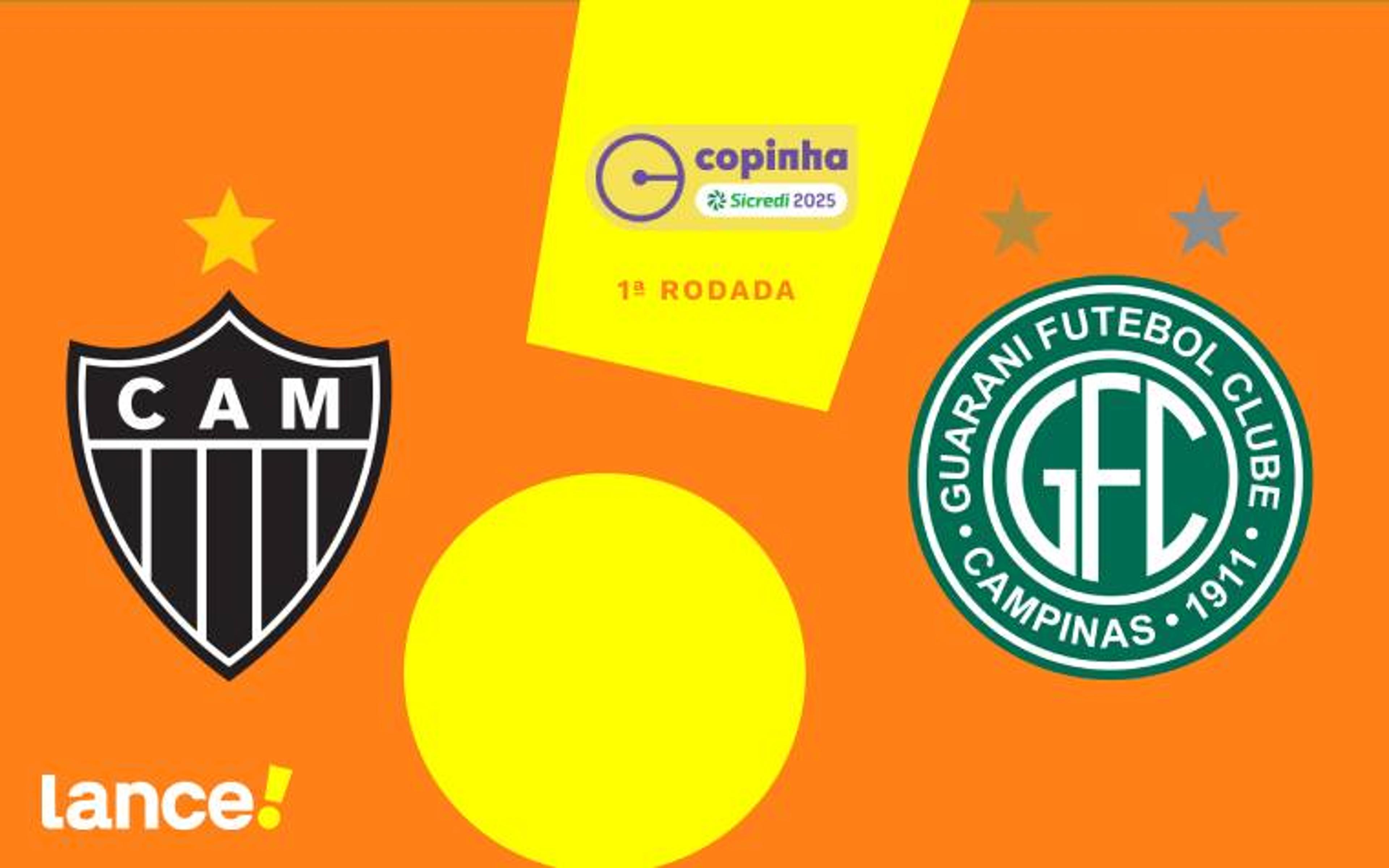 Atlético-MG x Guarani: onde assistir, horário e escalações do jogo pela Copinha