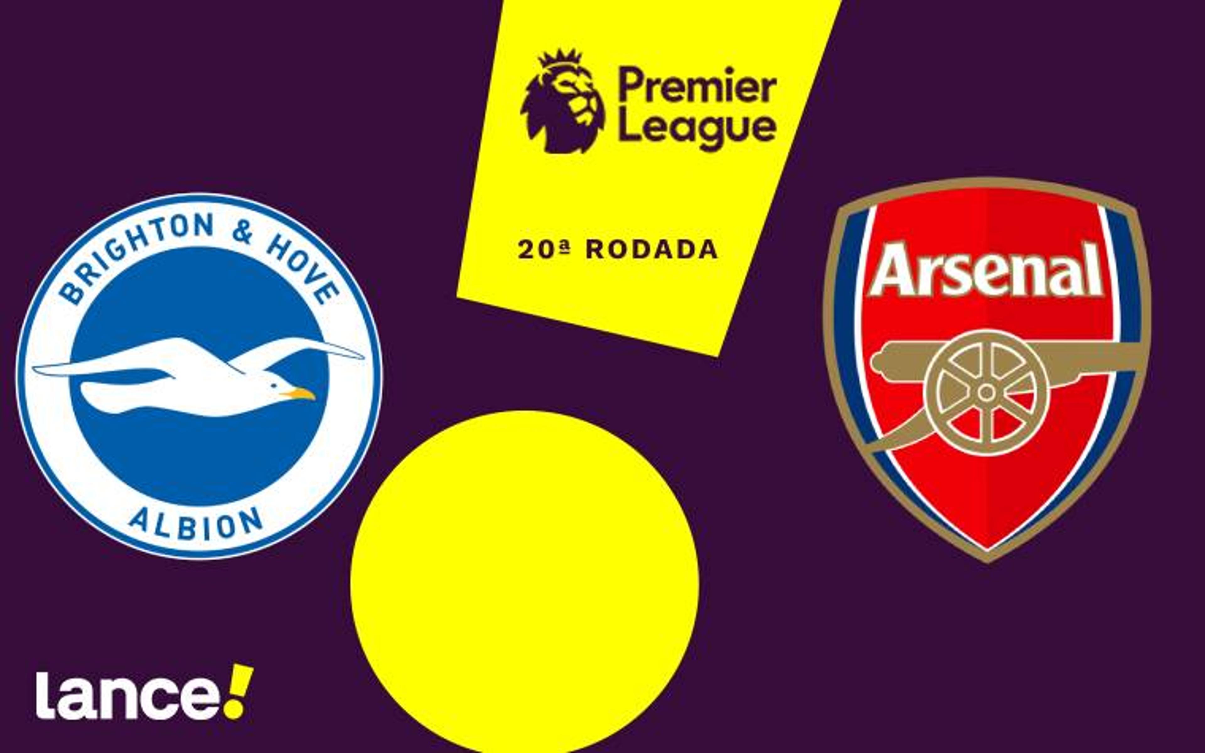 Brighton x Arsenal: onde assistir, horário e escalações do jogo pela Premier League