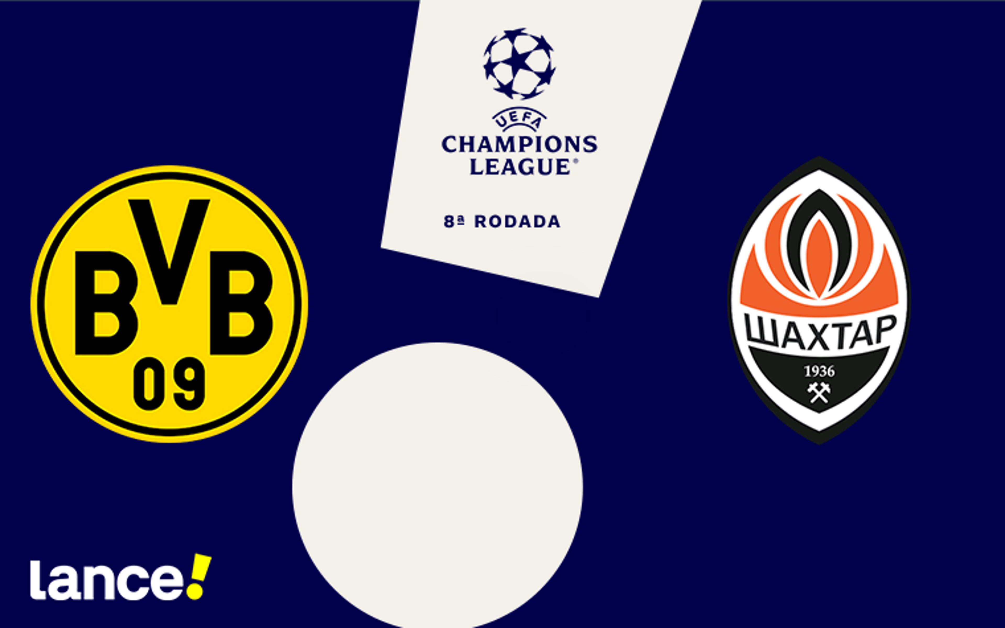 Borussia Dortmund x Shakhtar Donetsk: onde assistir, horário e escalações do jogo pela Champions League