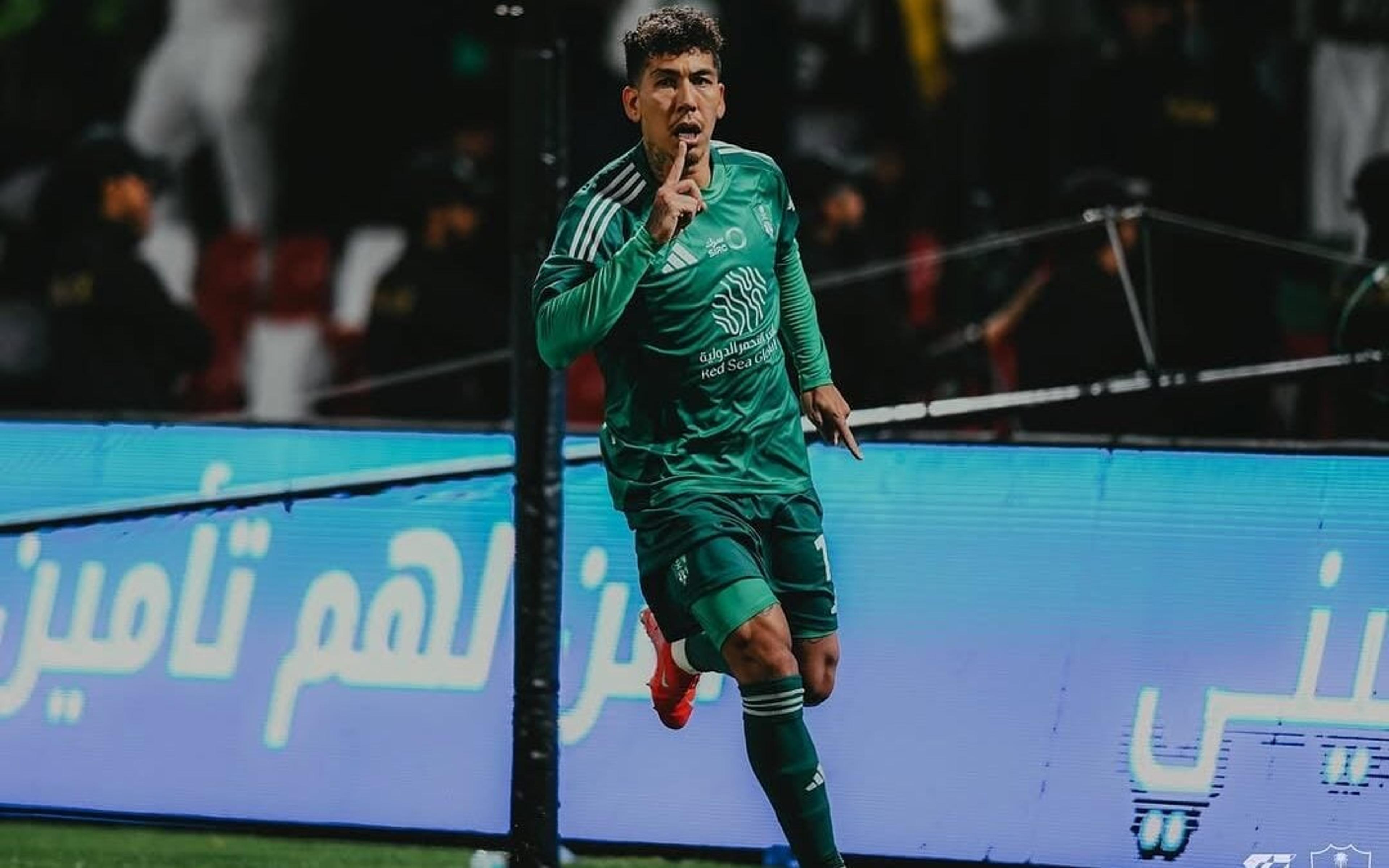 Firmino marca, e Al-Ahli goleia o Al-Riyadh pela Liga Saudita