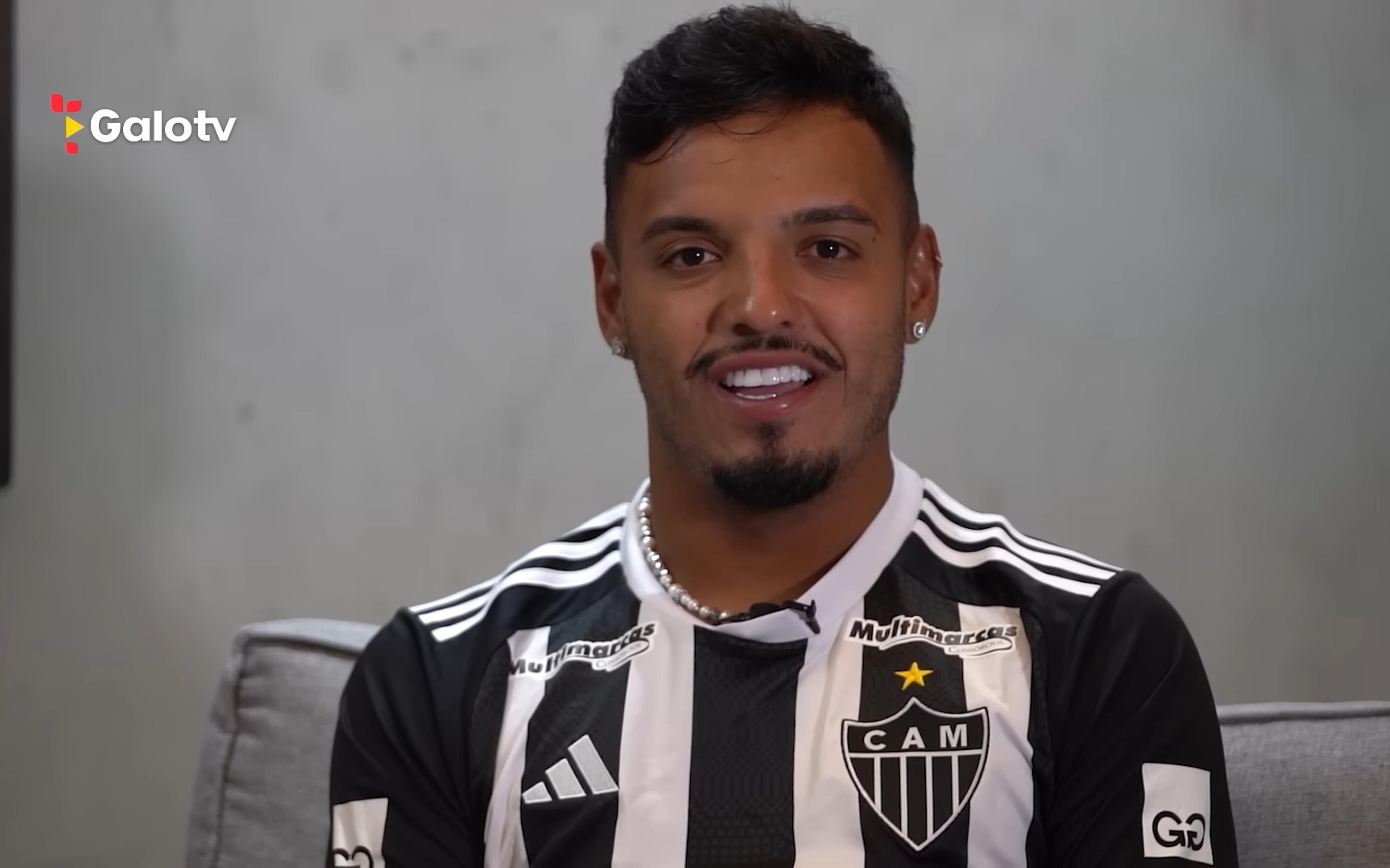 Gabriel Menino ao chegar ao Atlético-MG: ‘Deyverson quis ser meu corretor’