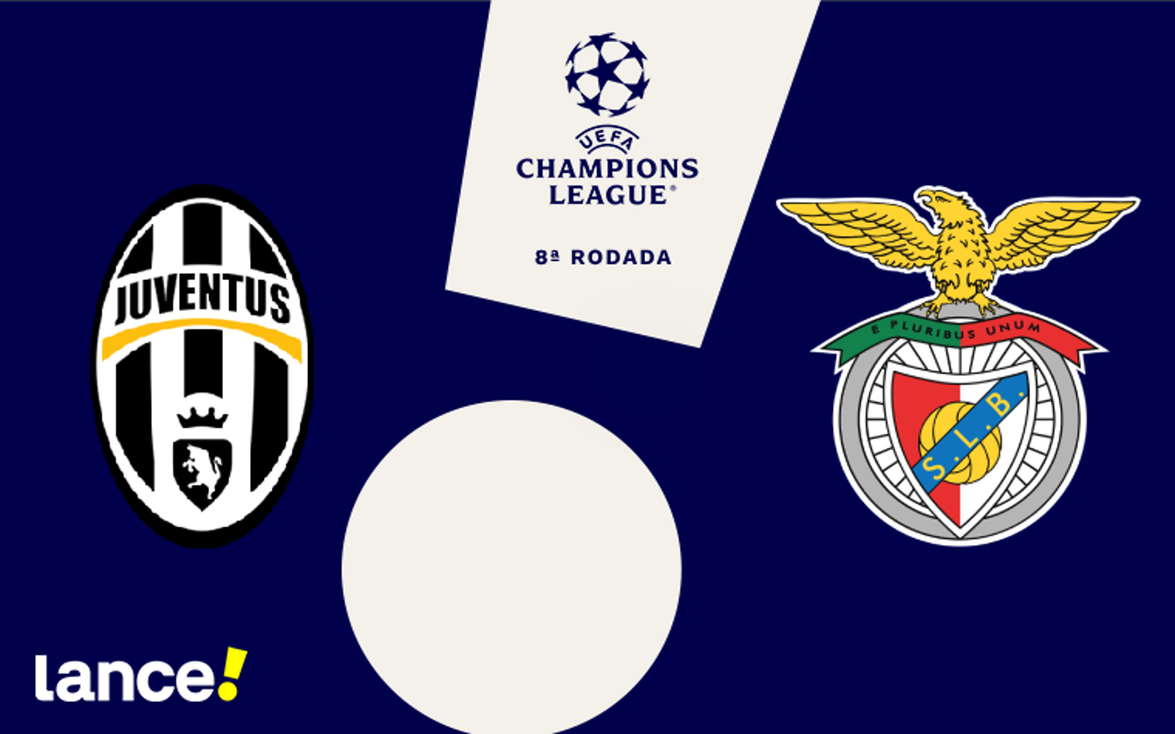 Juventus x Benfica: onde assistir, horário e escalações do jogo pela Champions League