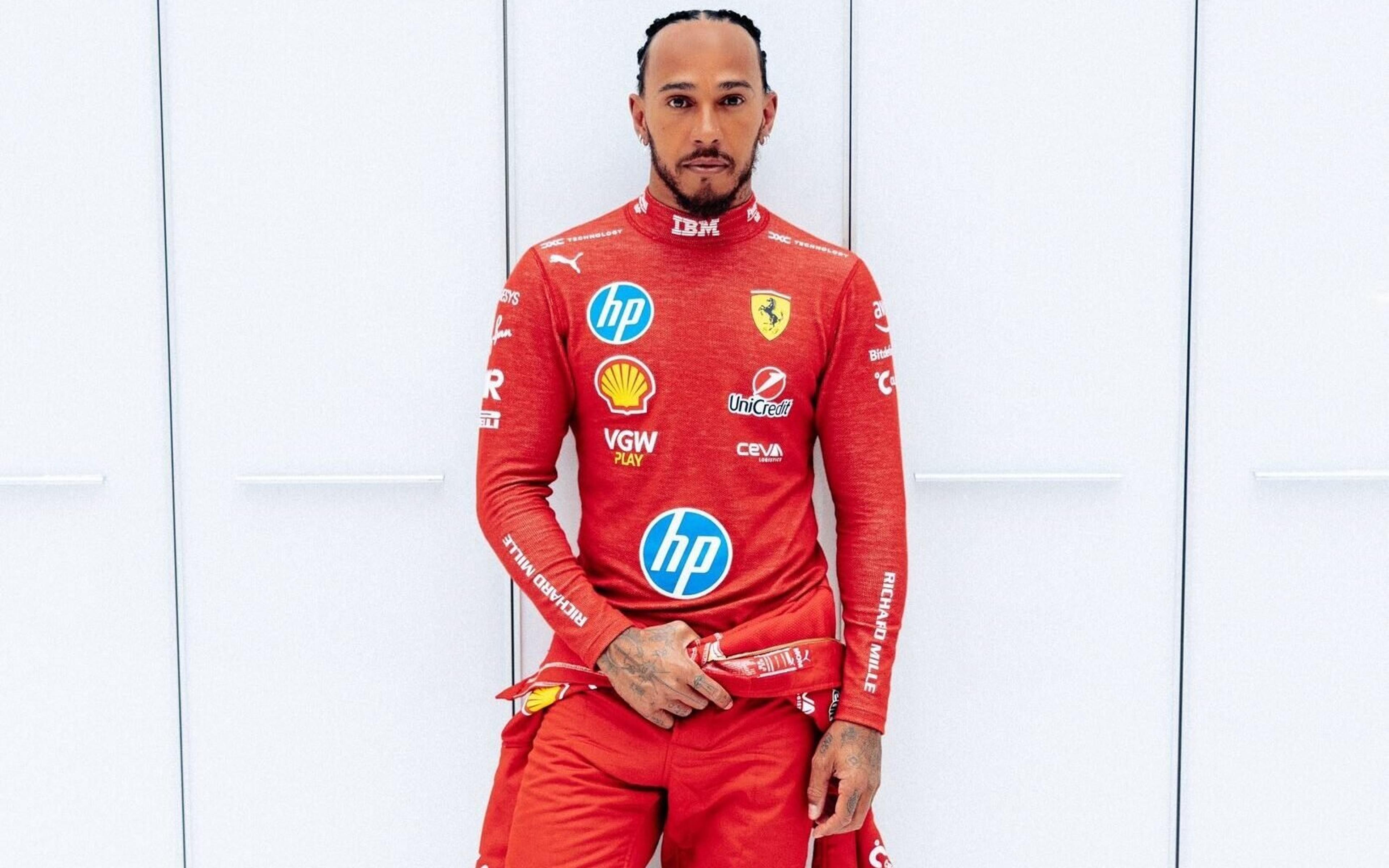 Hamilton se declara após pilotar Ferrari: ‘Um dos melhores sentimentos da vida’