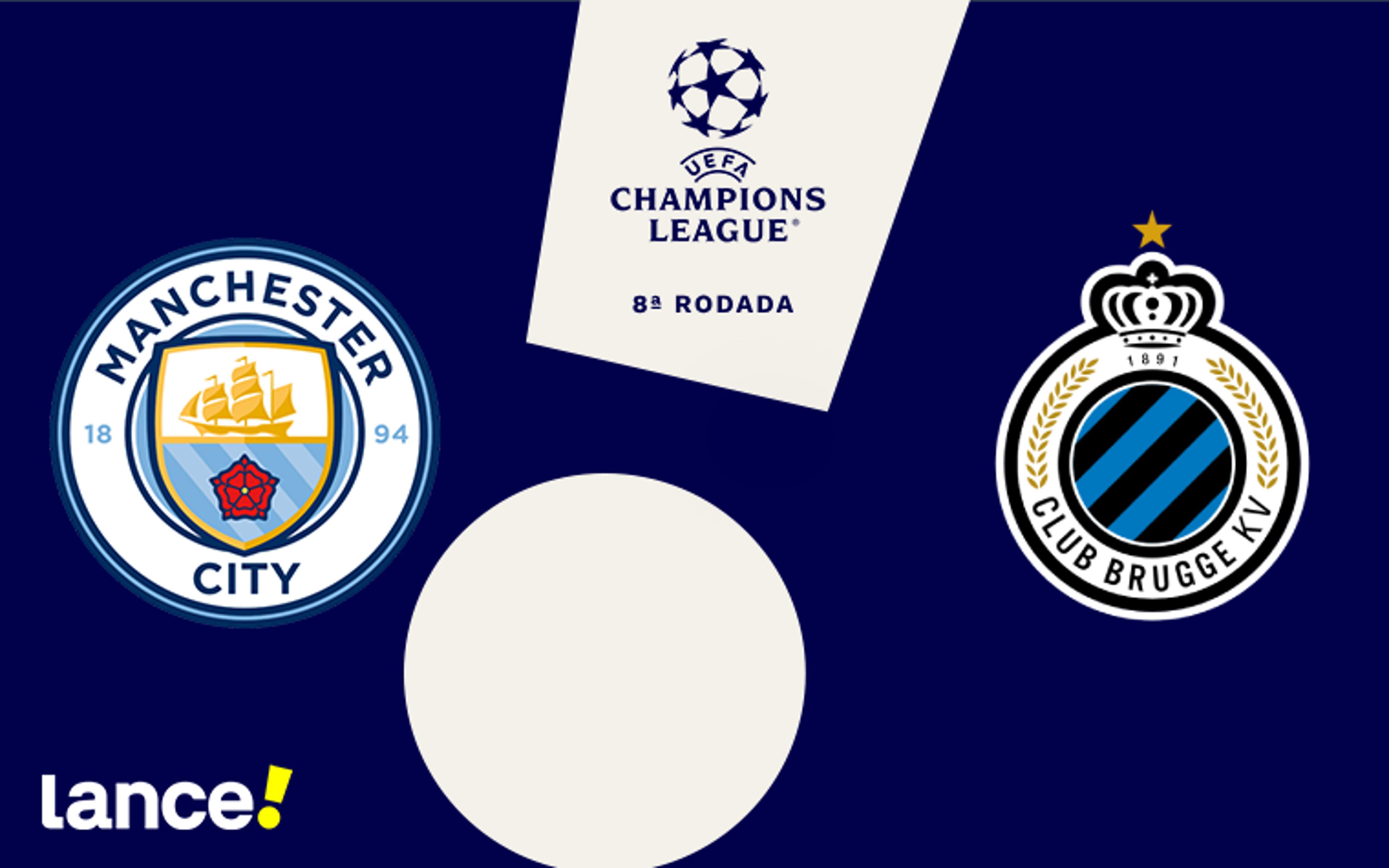 Manchester City x Club Brugge: onde assistir, horário e escalações do jogo pela Champions League