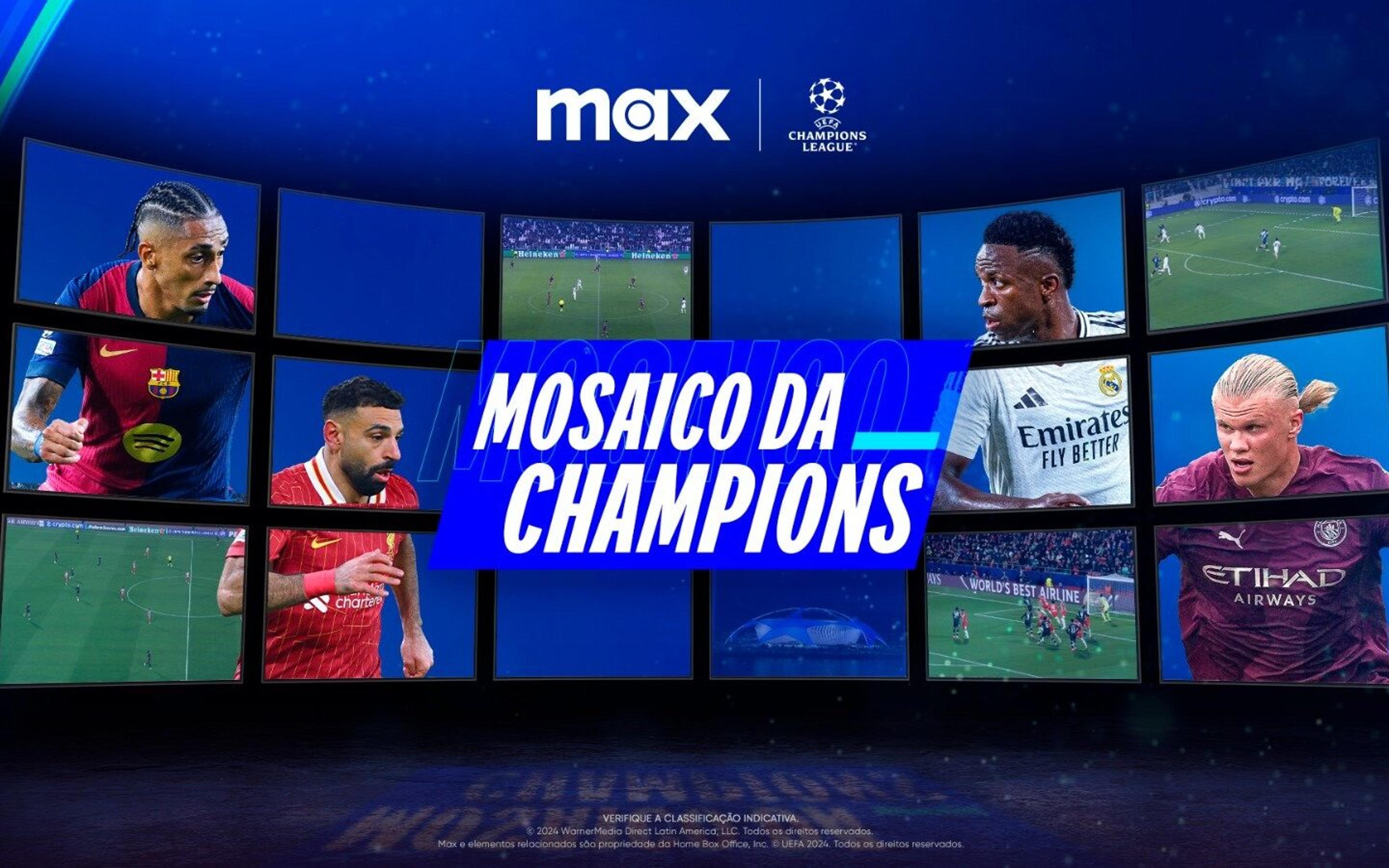 Web critica mosaico da Champions League na Max: ‘Decepcionante’