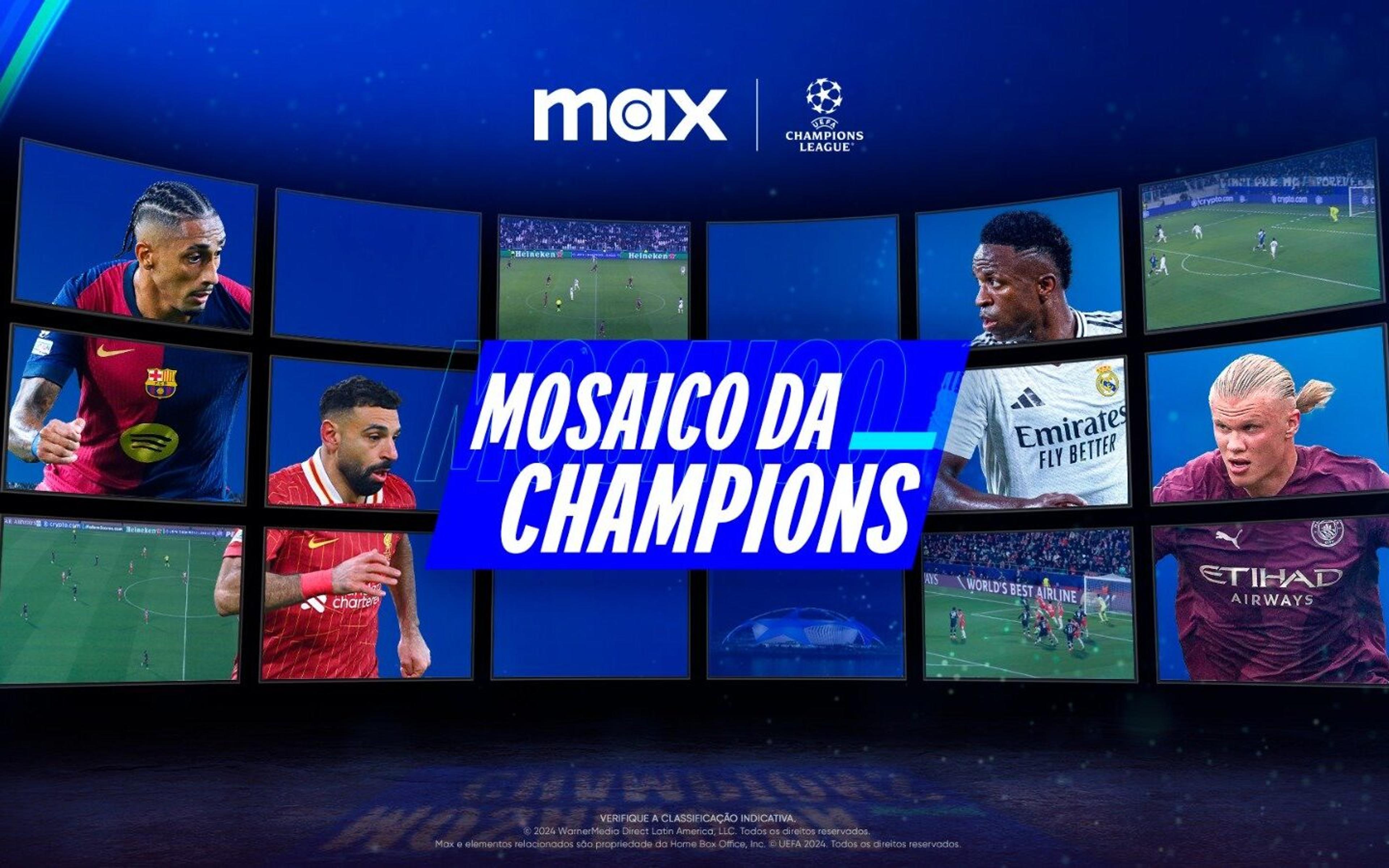 TNT Sports terá mosaico com 18 jogos simultâneos da Champions