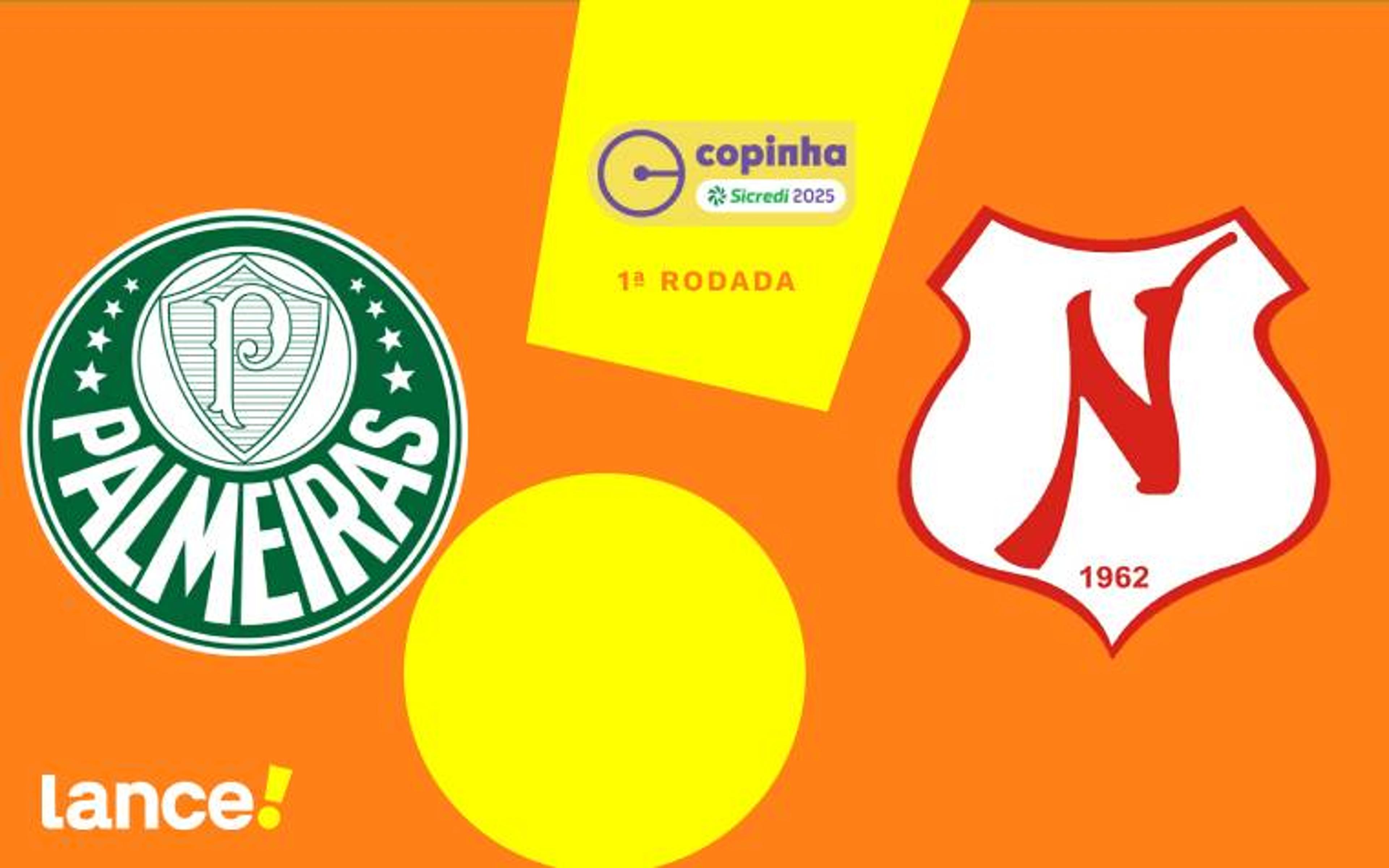 Palmeiras x Náutico-RR: onde assistir, horário e escalações do jogo pela Copinha