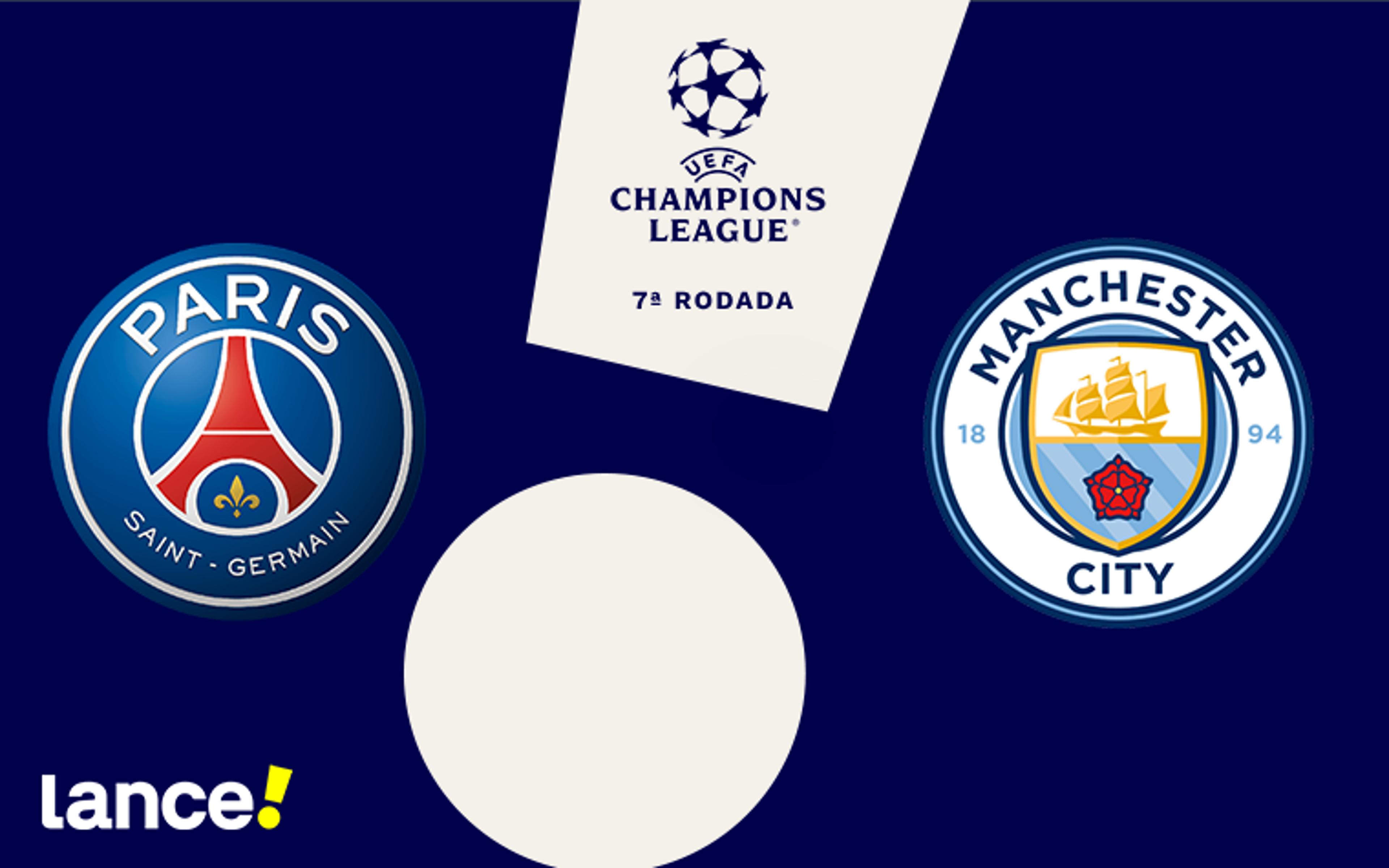 PSG x Manchester City: onde assistir, horário e escalações do jogo pela Champions League