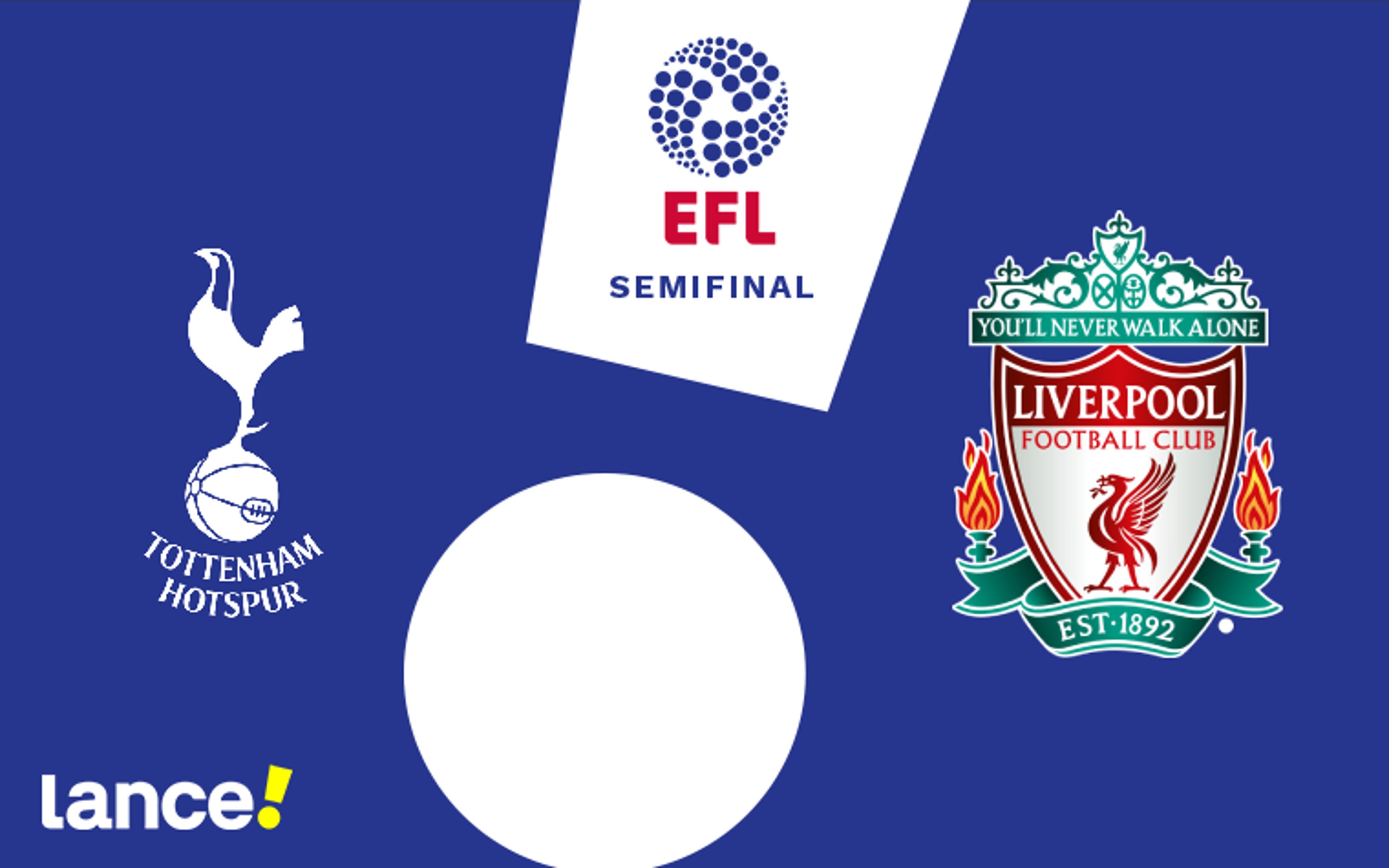 Tottenham x Liverpool: onde assistir, horário e escalações do jogo pela Copa da Liga Inglesa