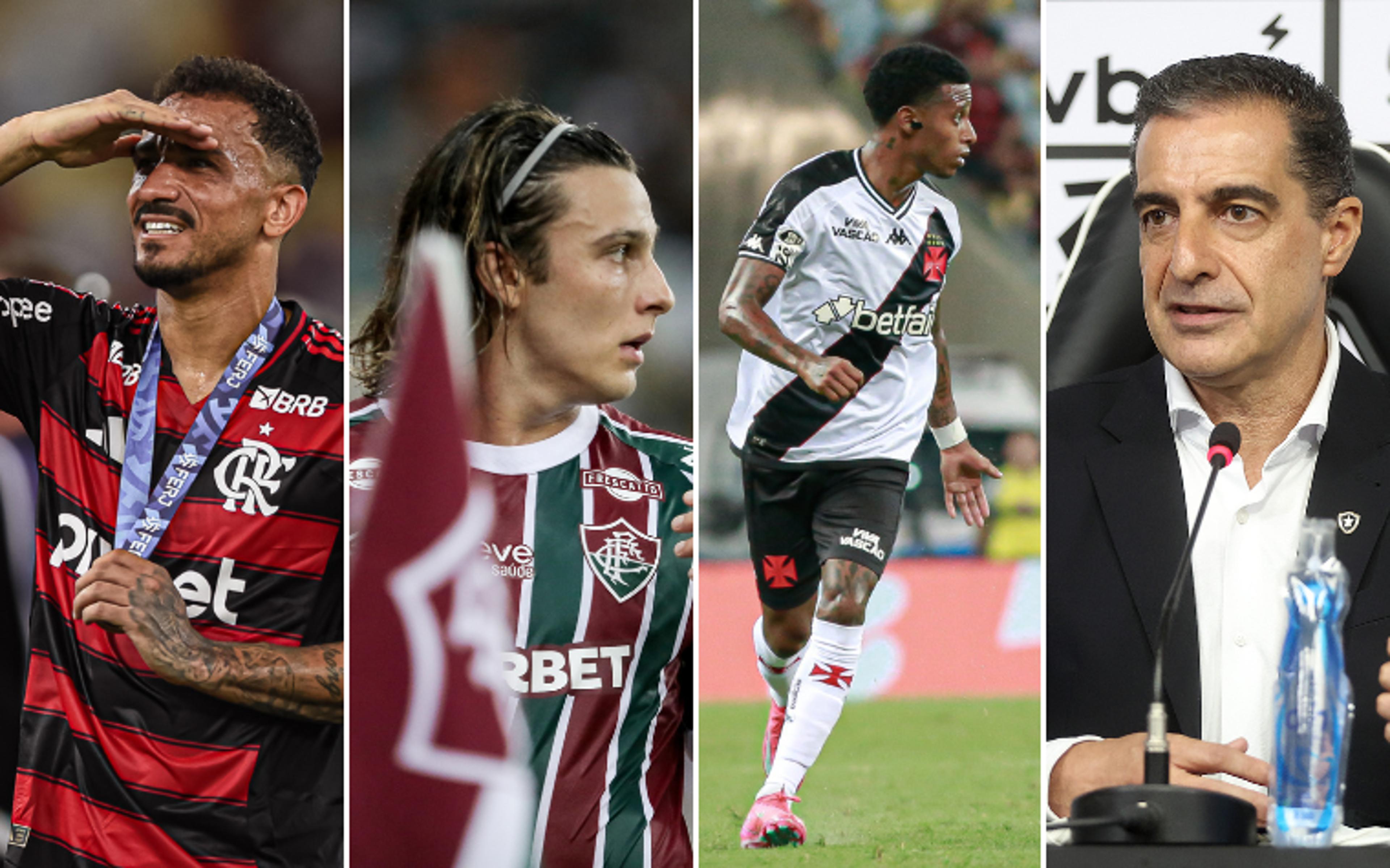 Veja o balanço da janela de Flamengo, Vasco, Fluminense e Botafogo