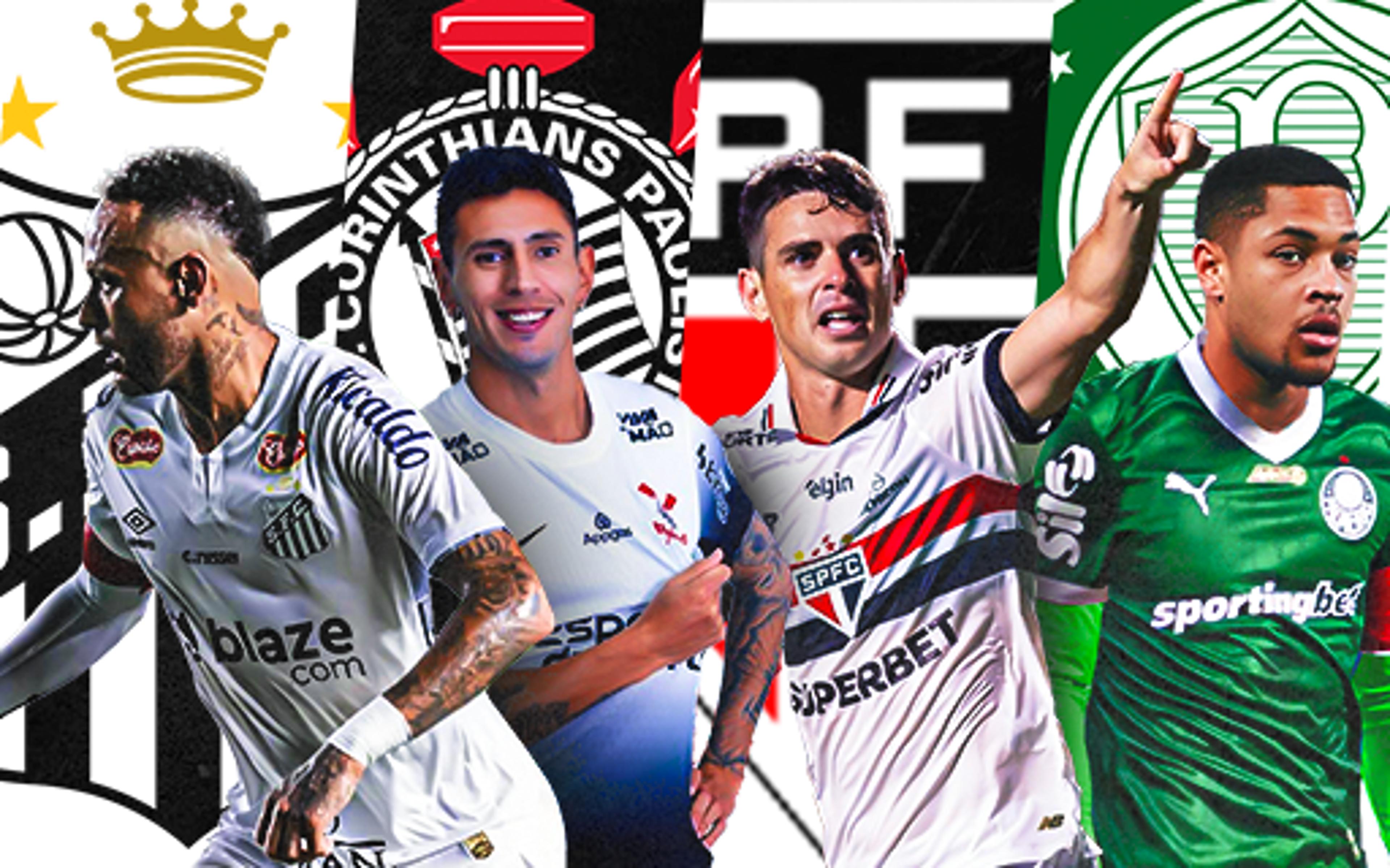 Veja o balanço da janela de Corinthians, Santos, Palmeiras e São Paulo