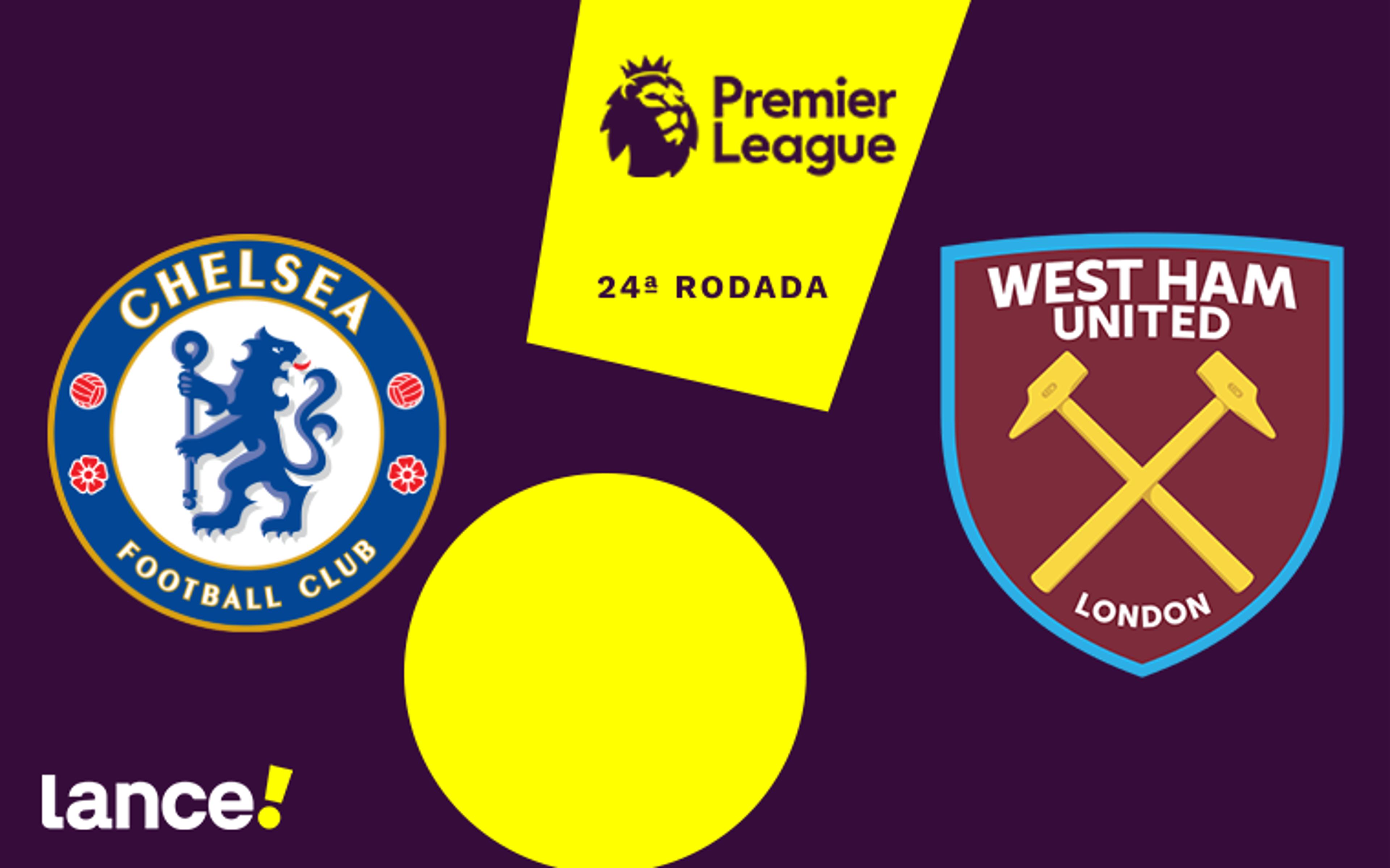 Chelsea x West Ham: onde assistir, horário e prováveis escalações