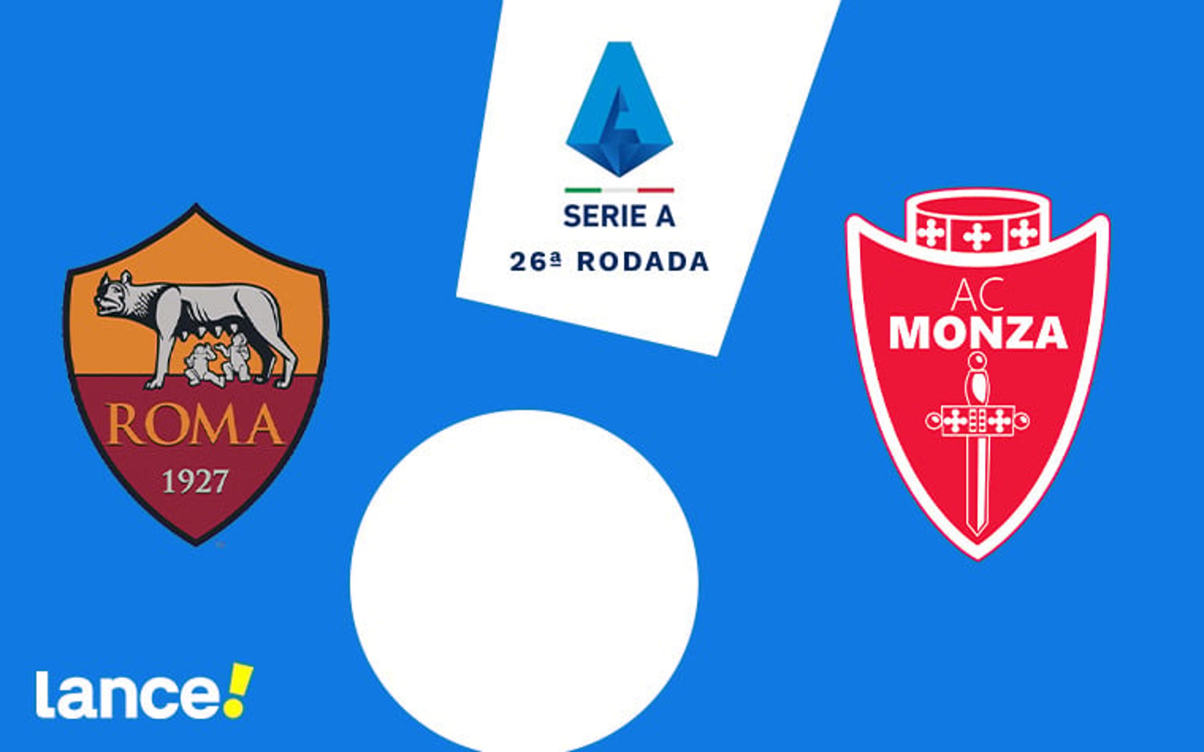 Roma e Monza: onde assistir, horário e prováveis escalações do jogo pela Série A