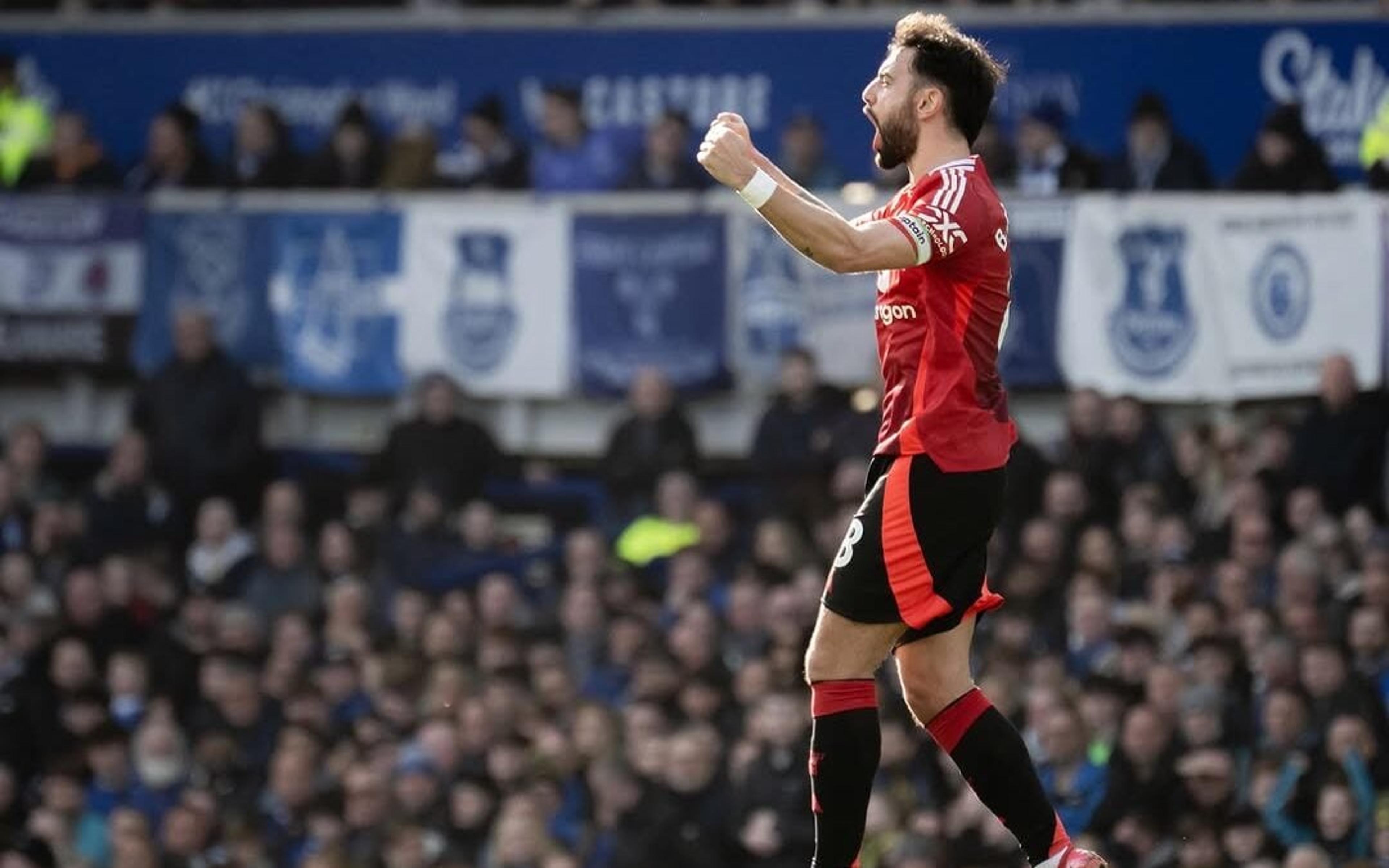 Everton e Manchester United empatam em jogo de ‘um tempo para cada lado’ na Premier League