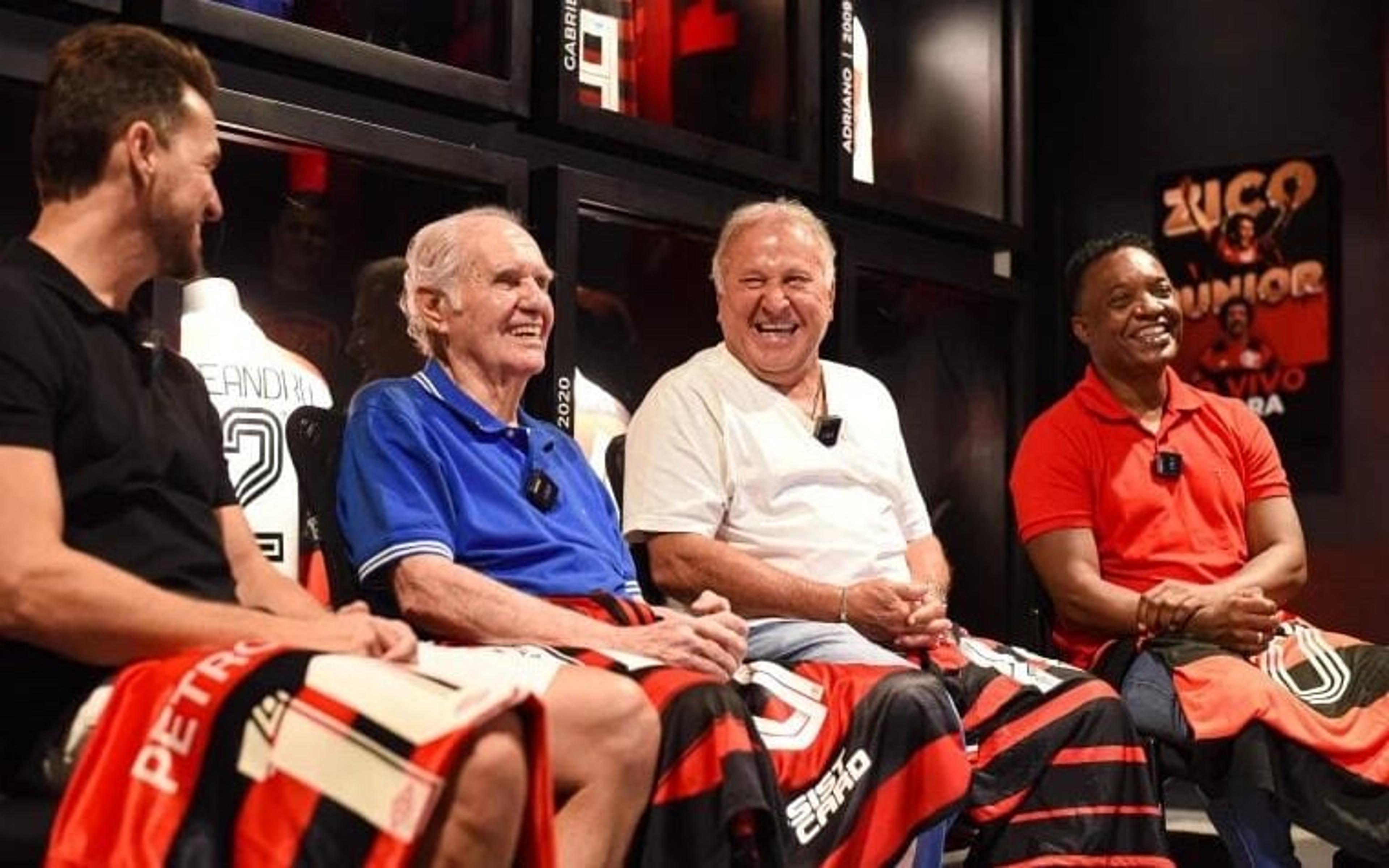 Encontro especial: Zico e outros ídolos do Flamengo se reúnem na Gávea