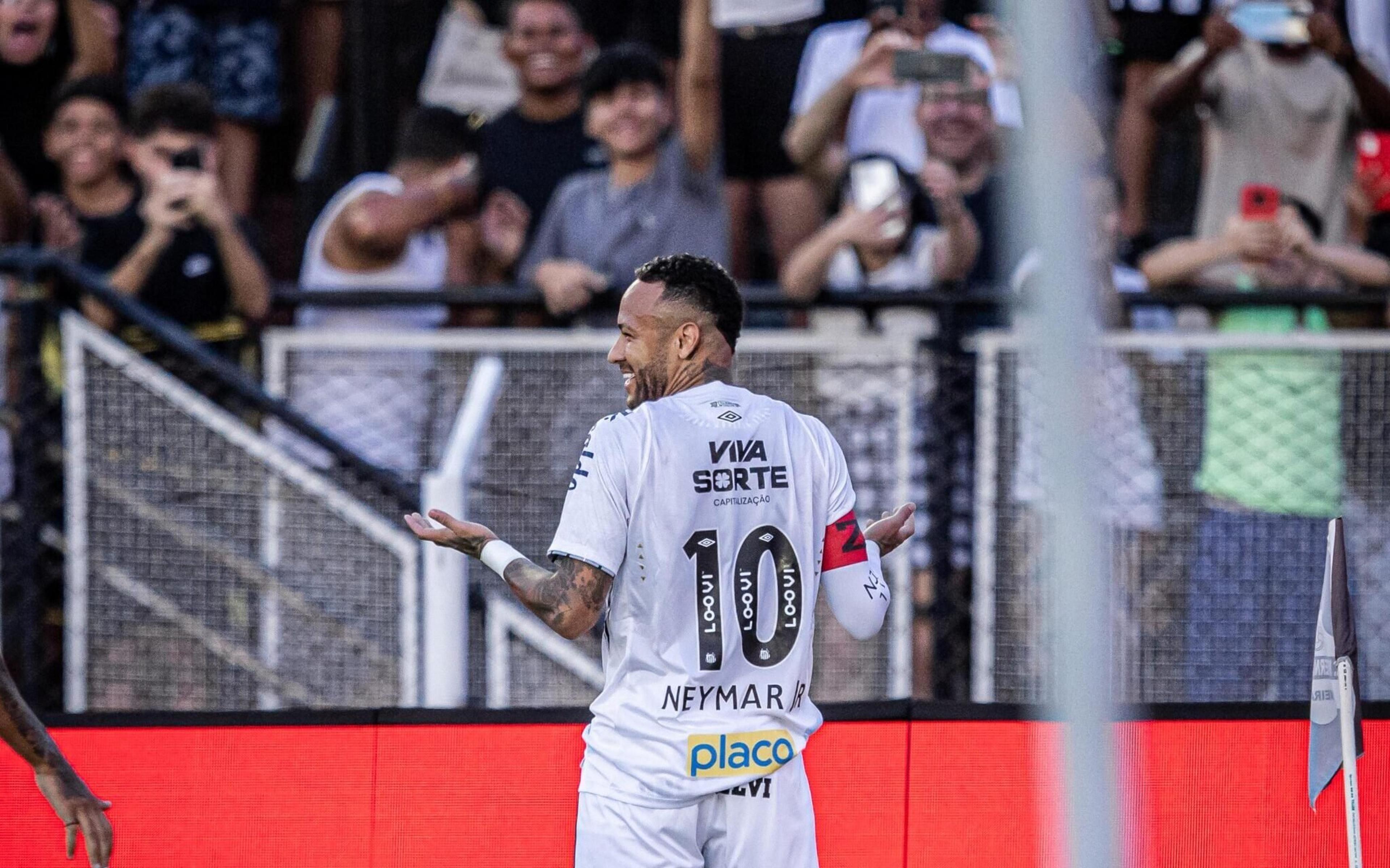 Neymar faz gol olímpico pelo Santos e leva web à loucura; veja o vídeo