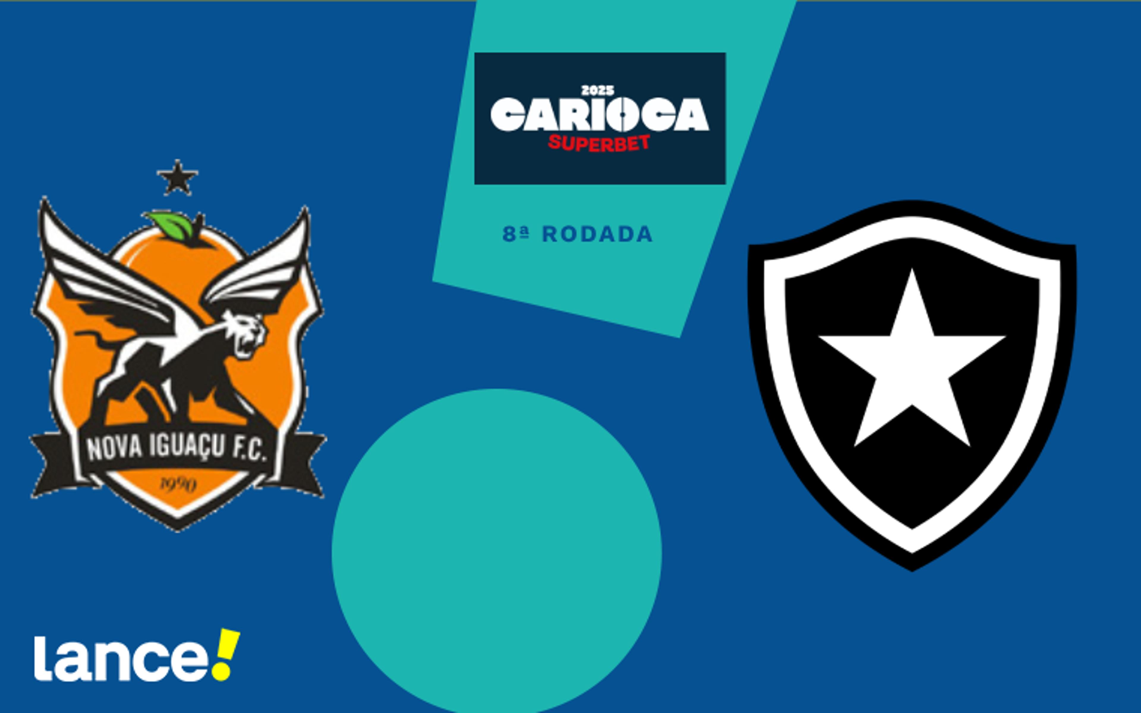 Nova Iguaçu x Botafogo: onde assistir, horário e escalações do jogo pelo Campeonato Carioca