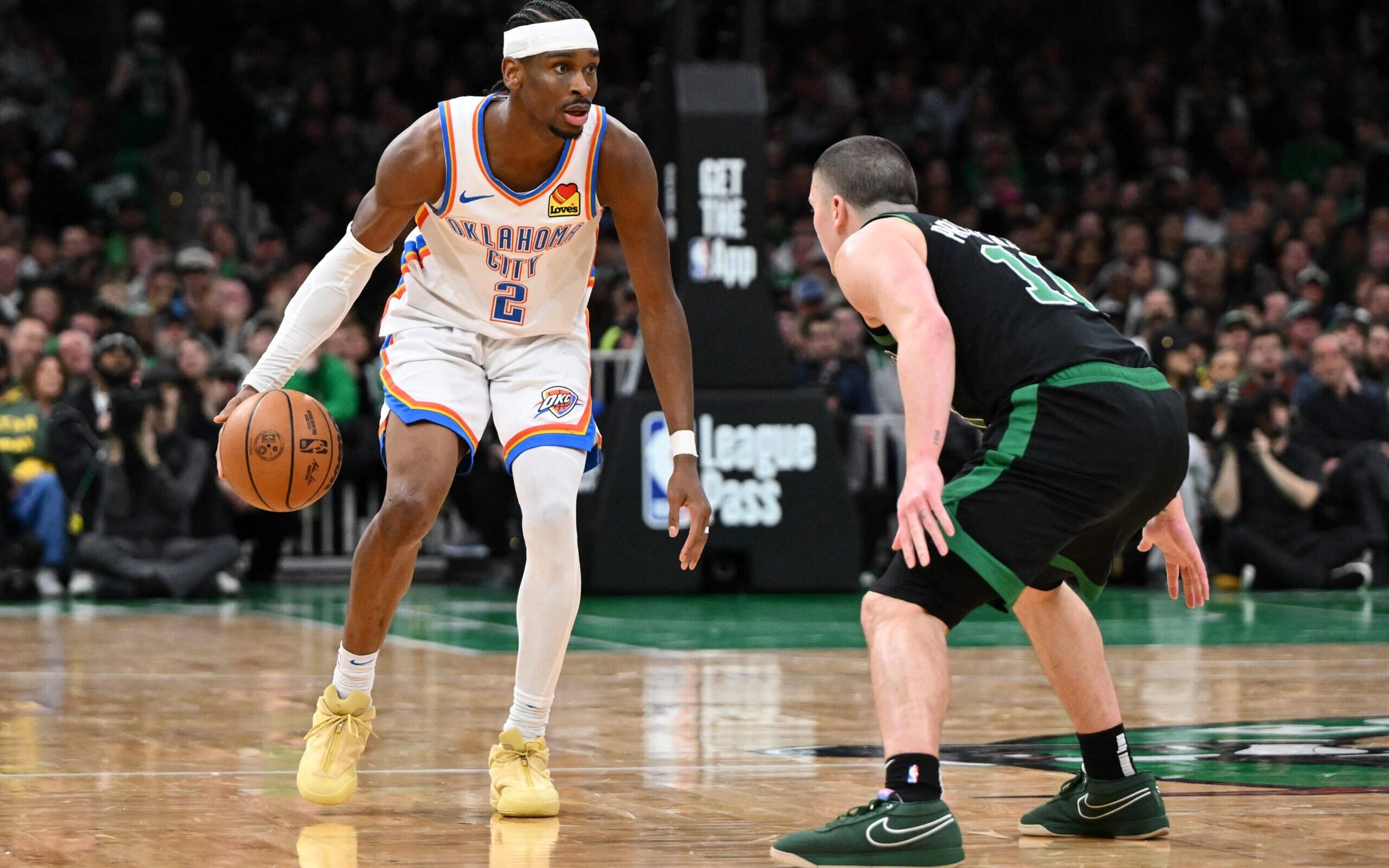 Oklahoma City Thunder supera Celtics e garante vaga nos playoffs da NBA