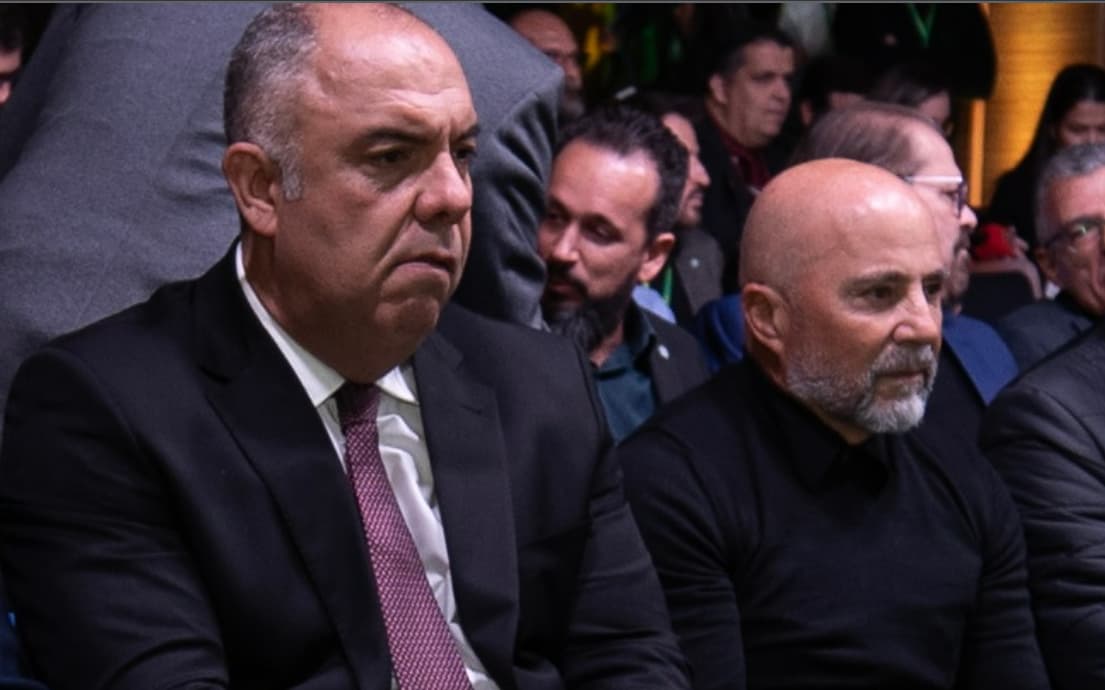 Marcos Braz confirma permanência de Sampaoli para o jogo de volta da Copa do Brasil contra o São Paulo