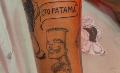 Quadro Personalizado Bart Simpson Tattoo em Promoção na Americanas